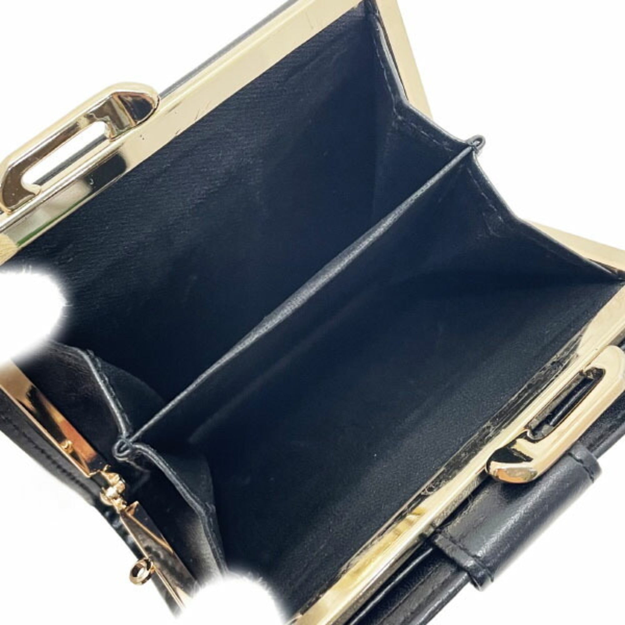 Burberry Beige Black Canvas Leather Wallet (Bi-Fold) (Pre-Owned)