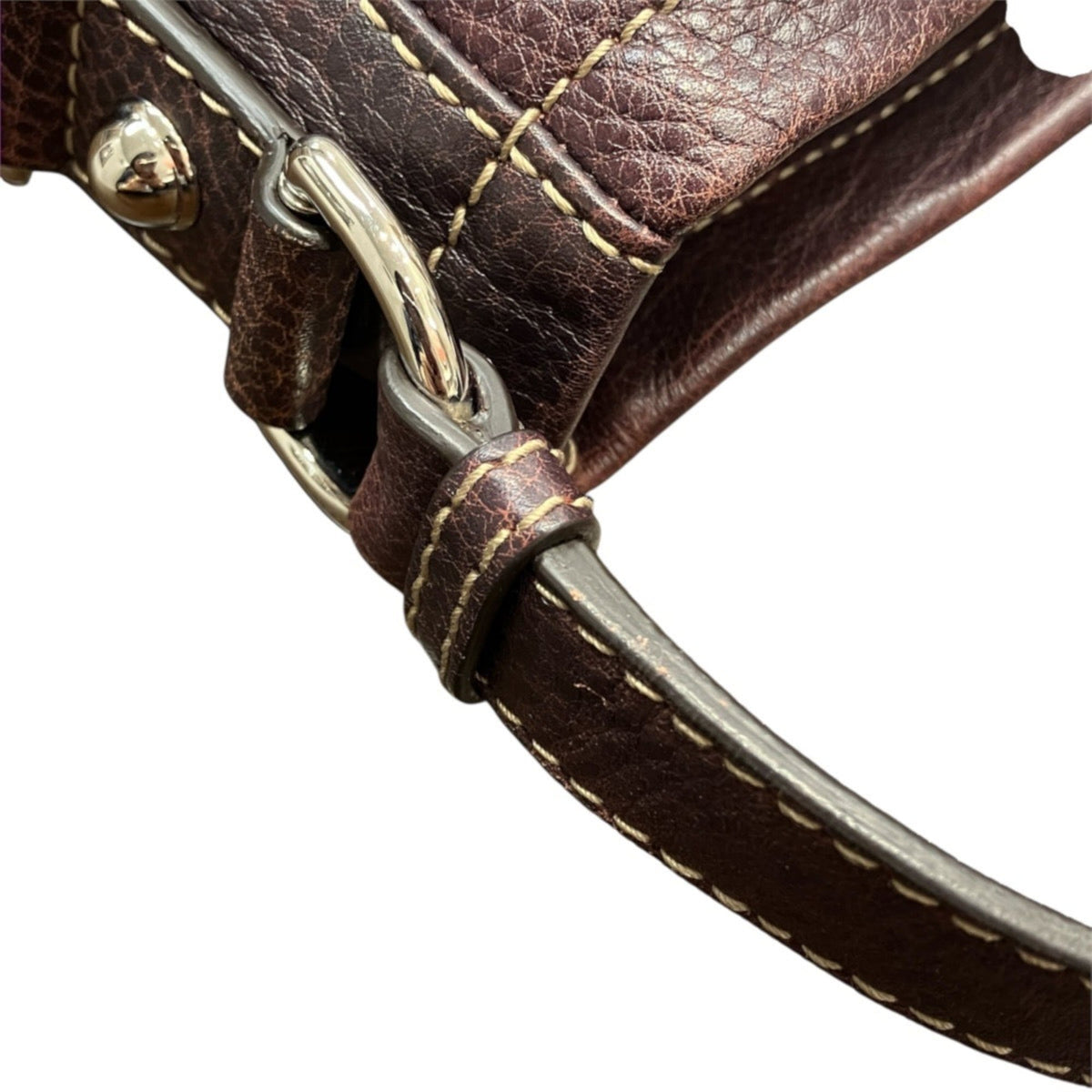 Gucci Wine Leather Shoulder Bag (Pre-Owned)