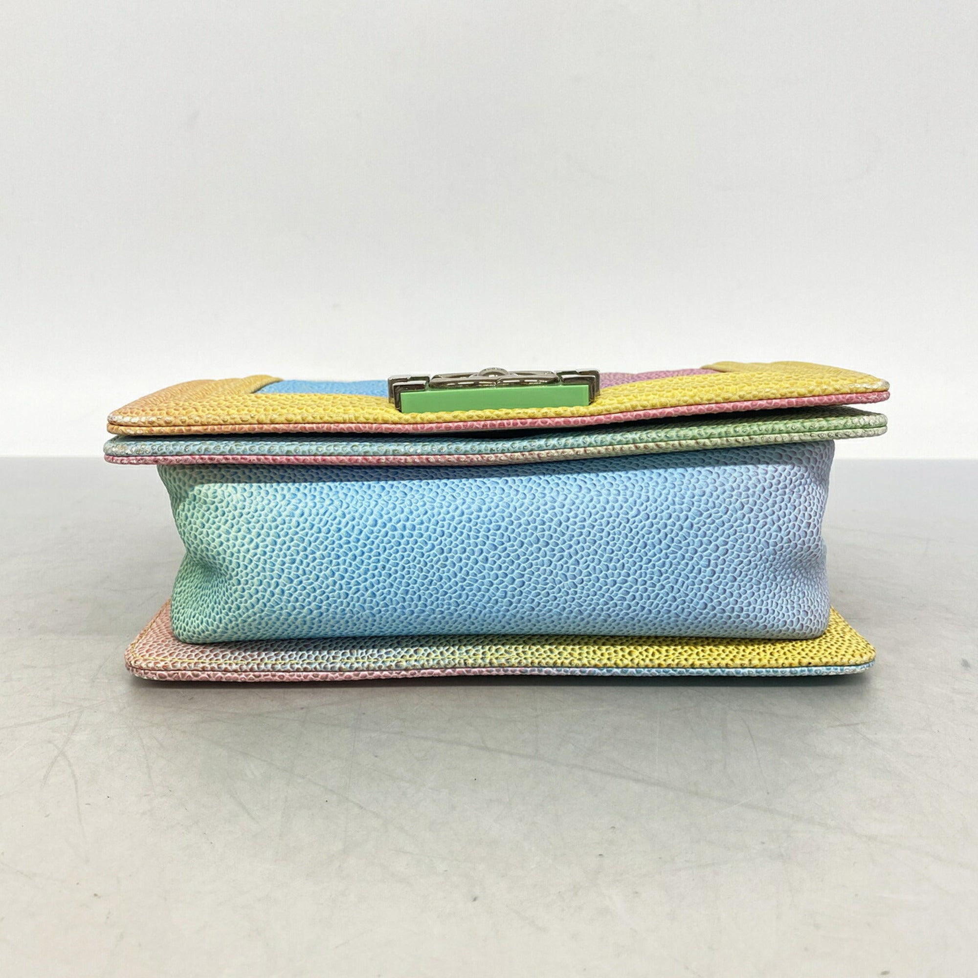 Chanel Multi-Color Grained Calfskin Shoulder Bag (Pre-Owned)