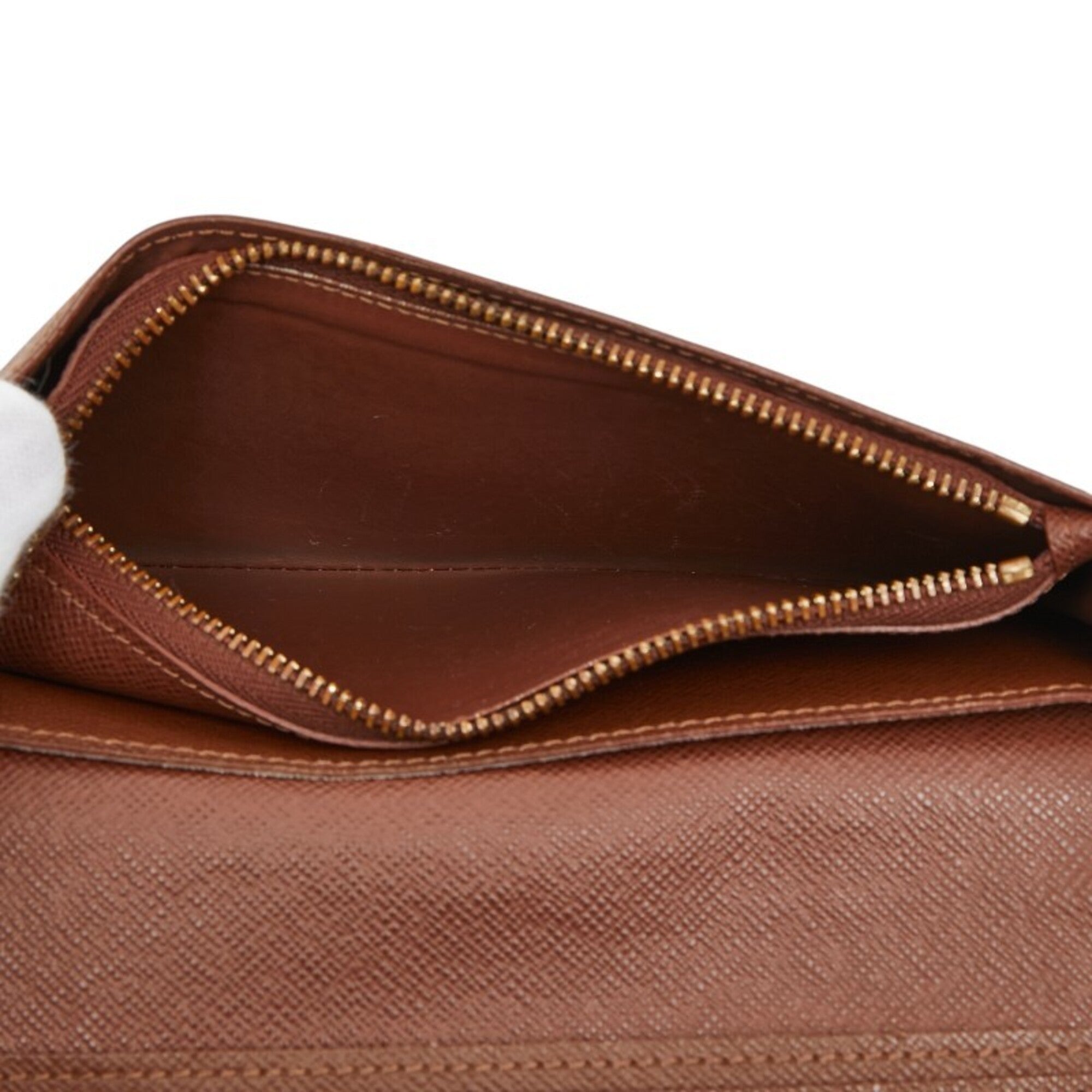 Louis Vuitton Brown Pvc Leather Long Wallet (Bi-Fold) (Pre-Owned)