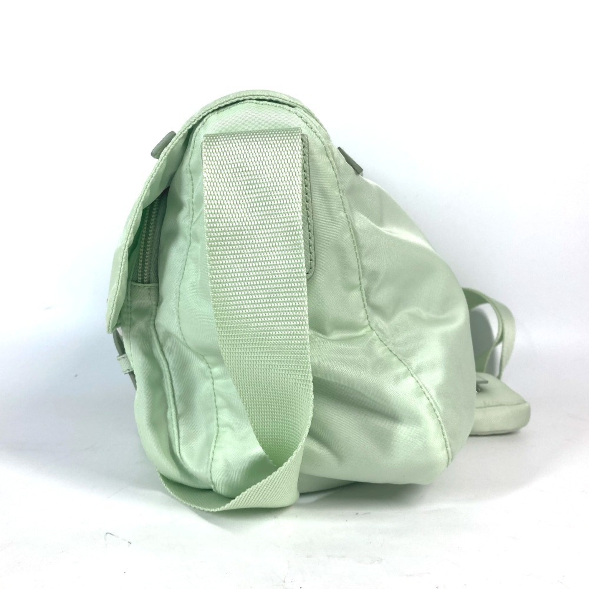Prada Green Nylon Shoulder Bag (Pre-Owned)