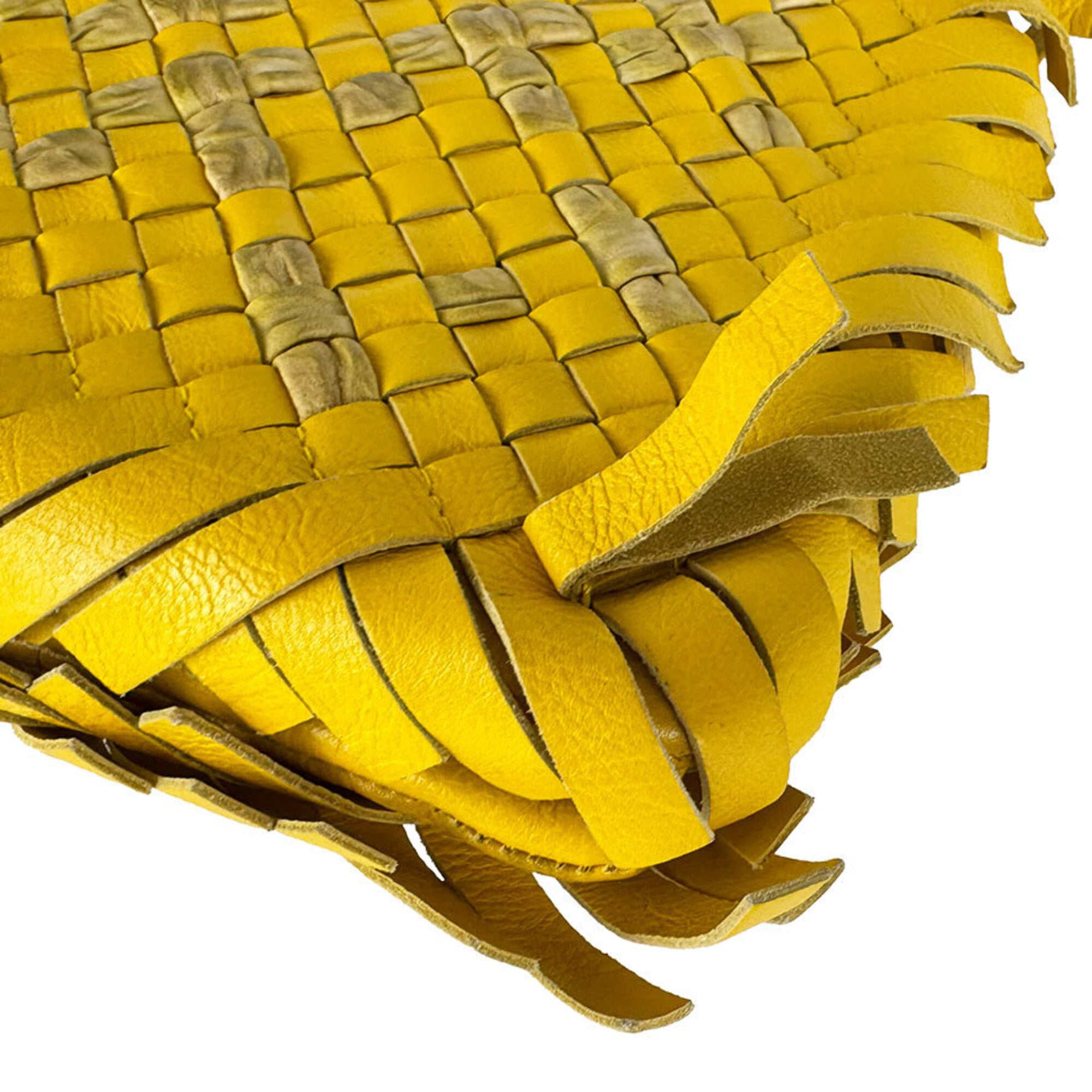Bottega Veneta Yellow Intrecciato Shoulder Bag (Pre-Owned)