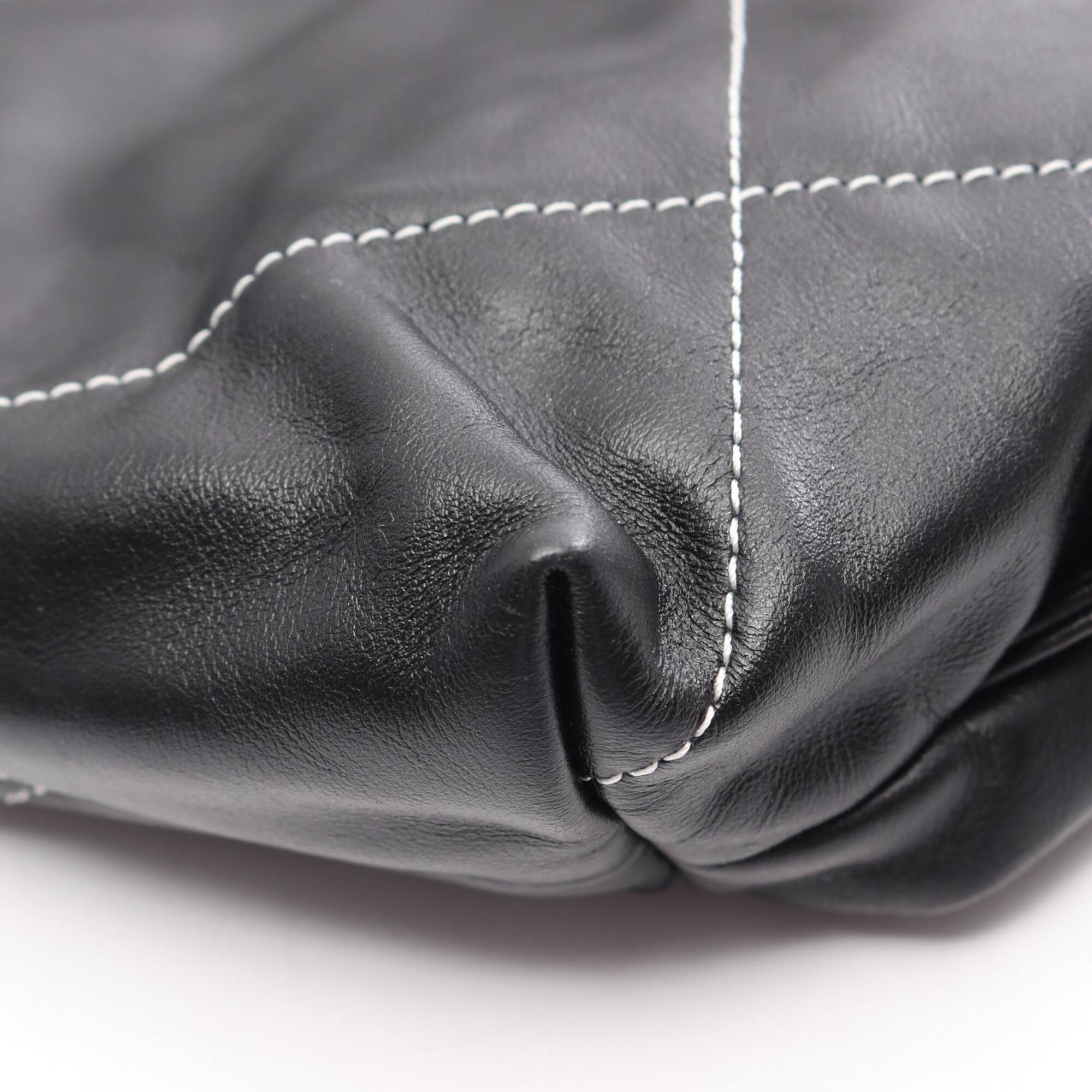 Chanel Black Leather Backpack Handbag (Pre-Owned)