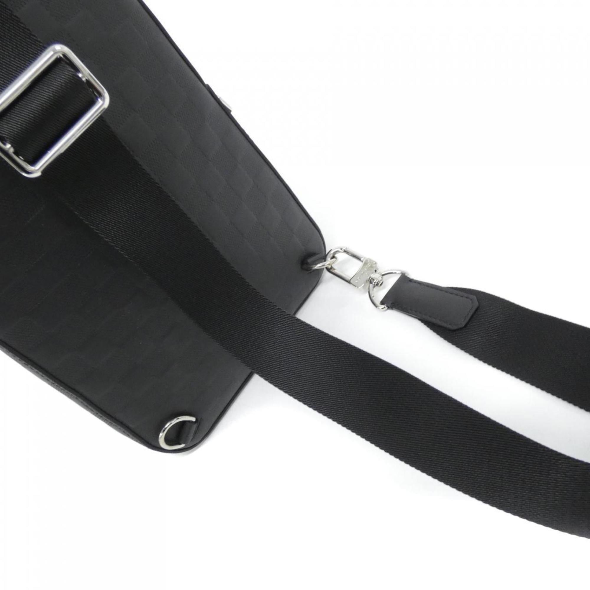 Louis Vuitton Black Leather Sling Bag (Pre-Owned)