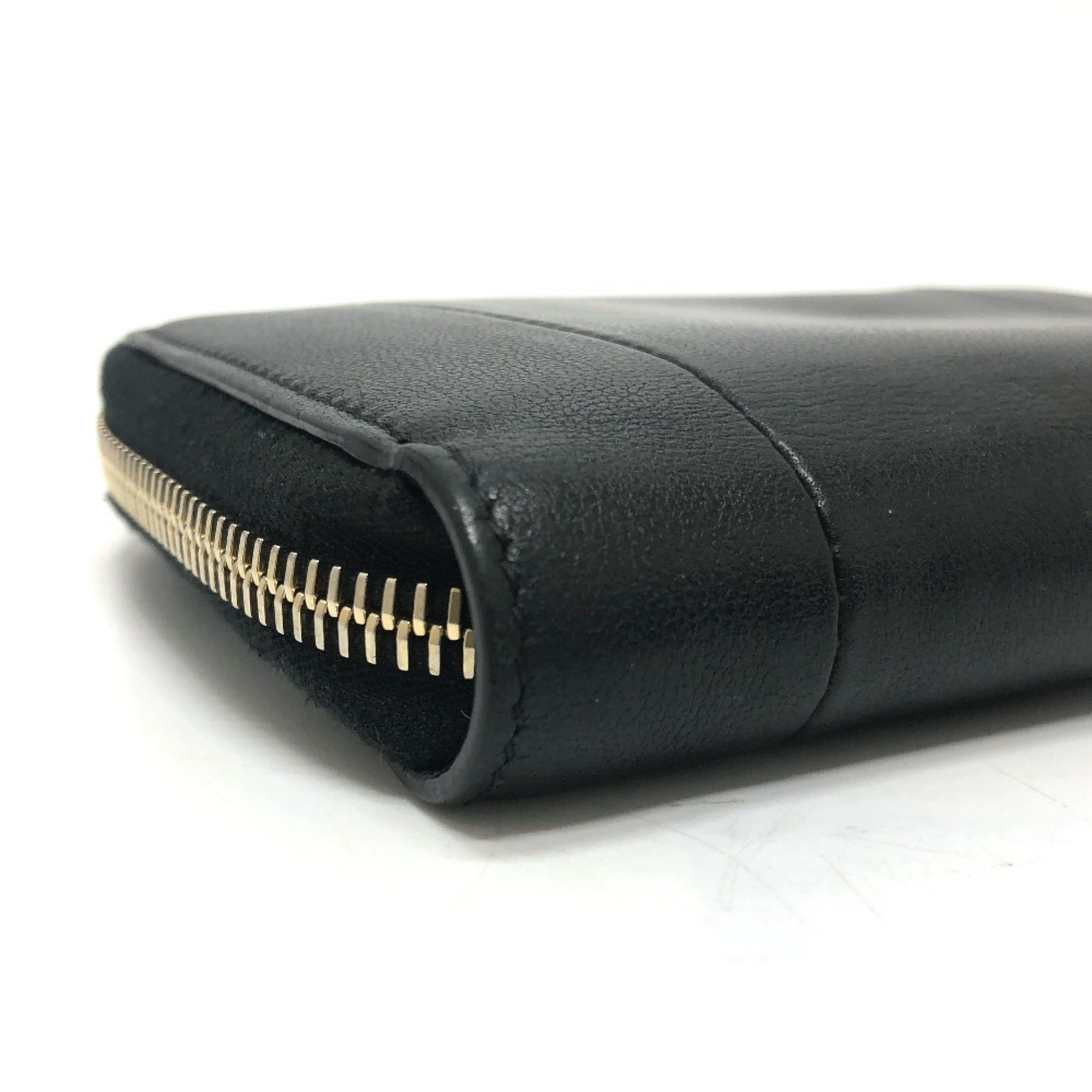Valentino Black White Leather Wallet (Bi-Fold) (Pre-Owned)