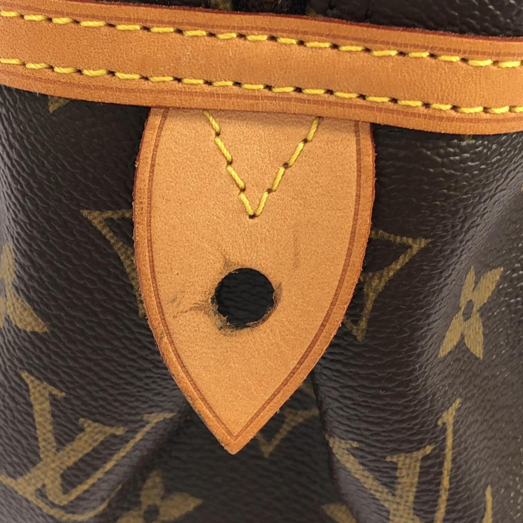 Louis Vuitton Monogram Marron Coated Canvas Shoulder Bag (Pre-Owned)