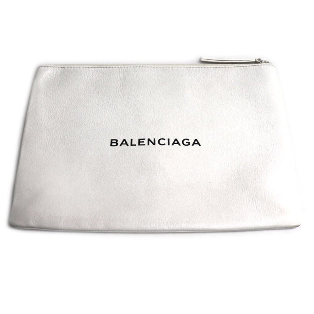 Balenciaga White Leather Clutch Bag (Pre-Owned)