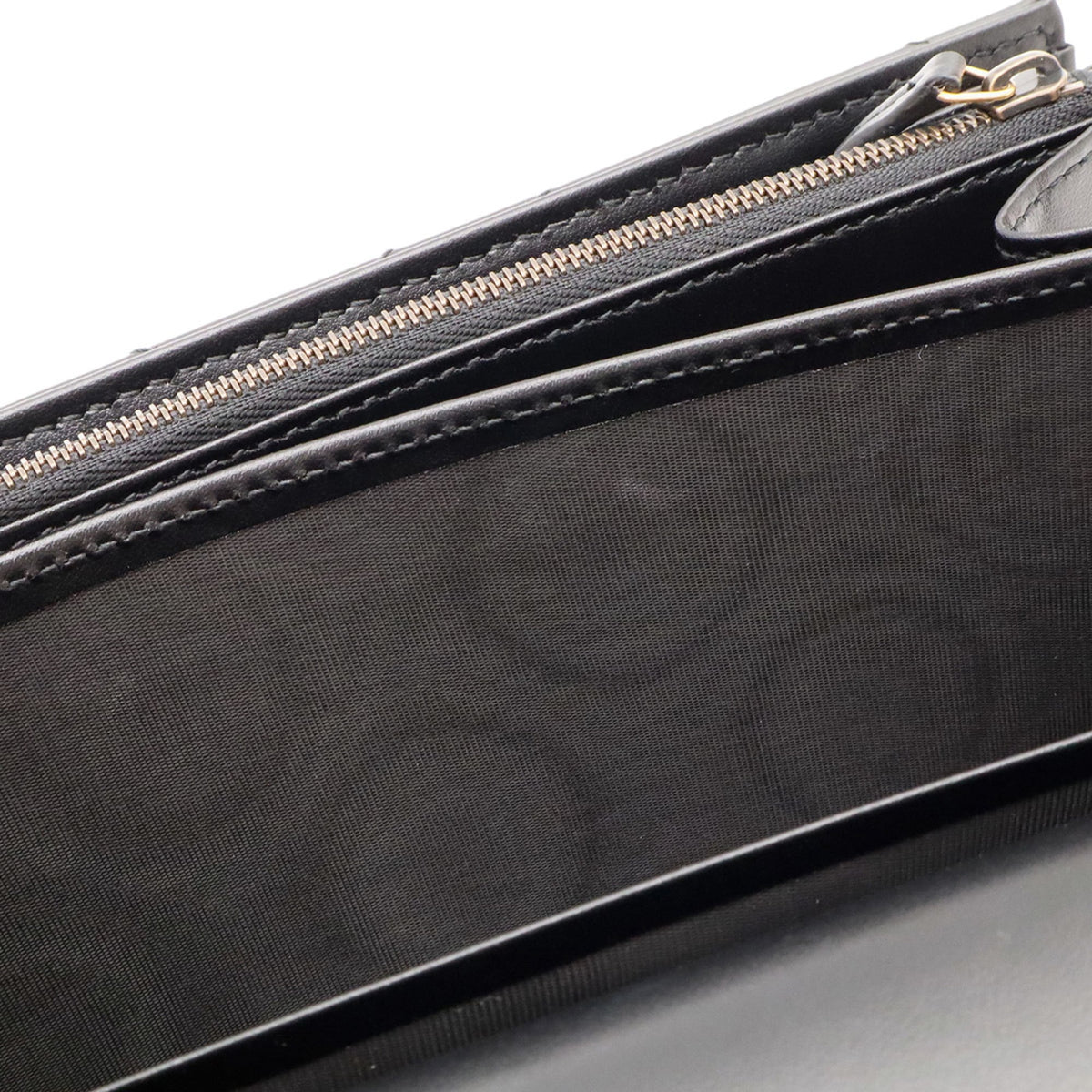 Gucci Black Quilting Leather Clutch Bag Shoulder Bag (Pre-Owned)
