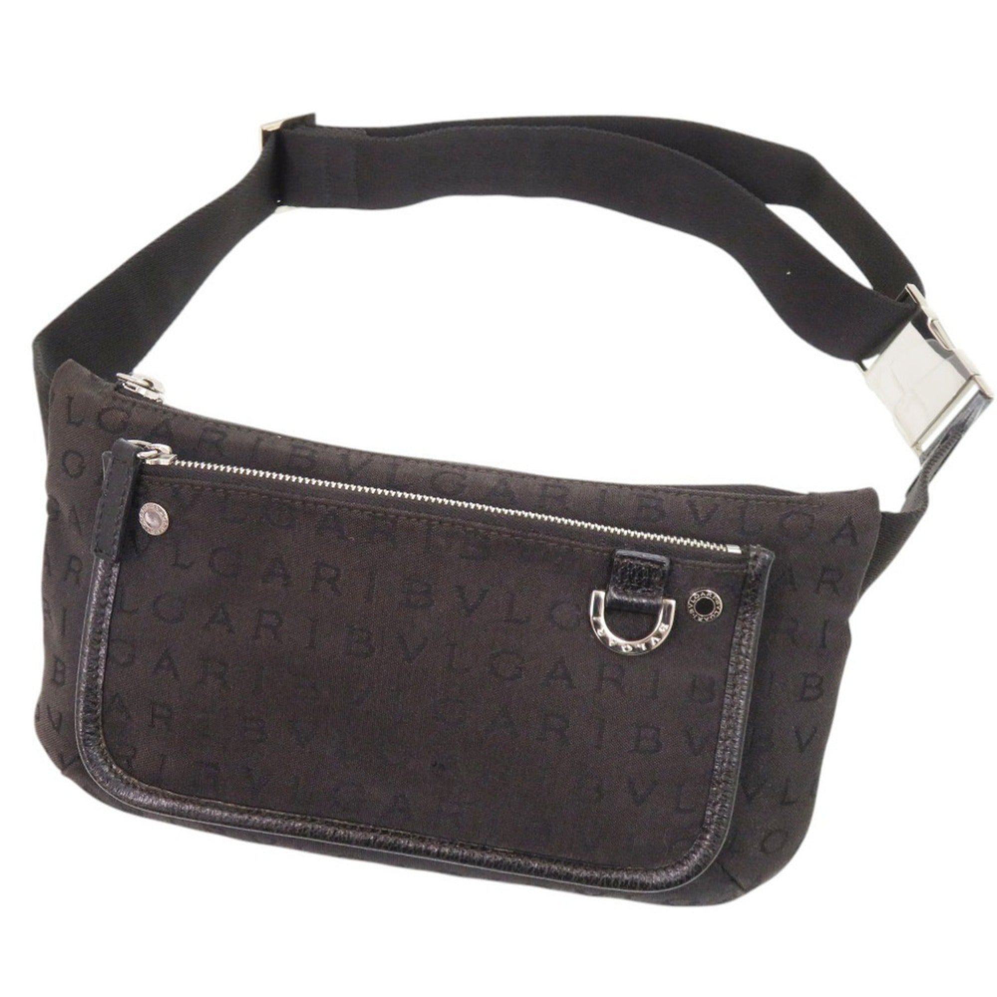 Bvlgari Black Canvas Sling Bag (Pre-Owned)