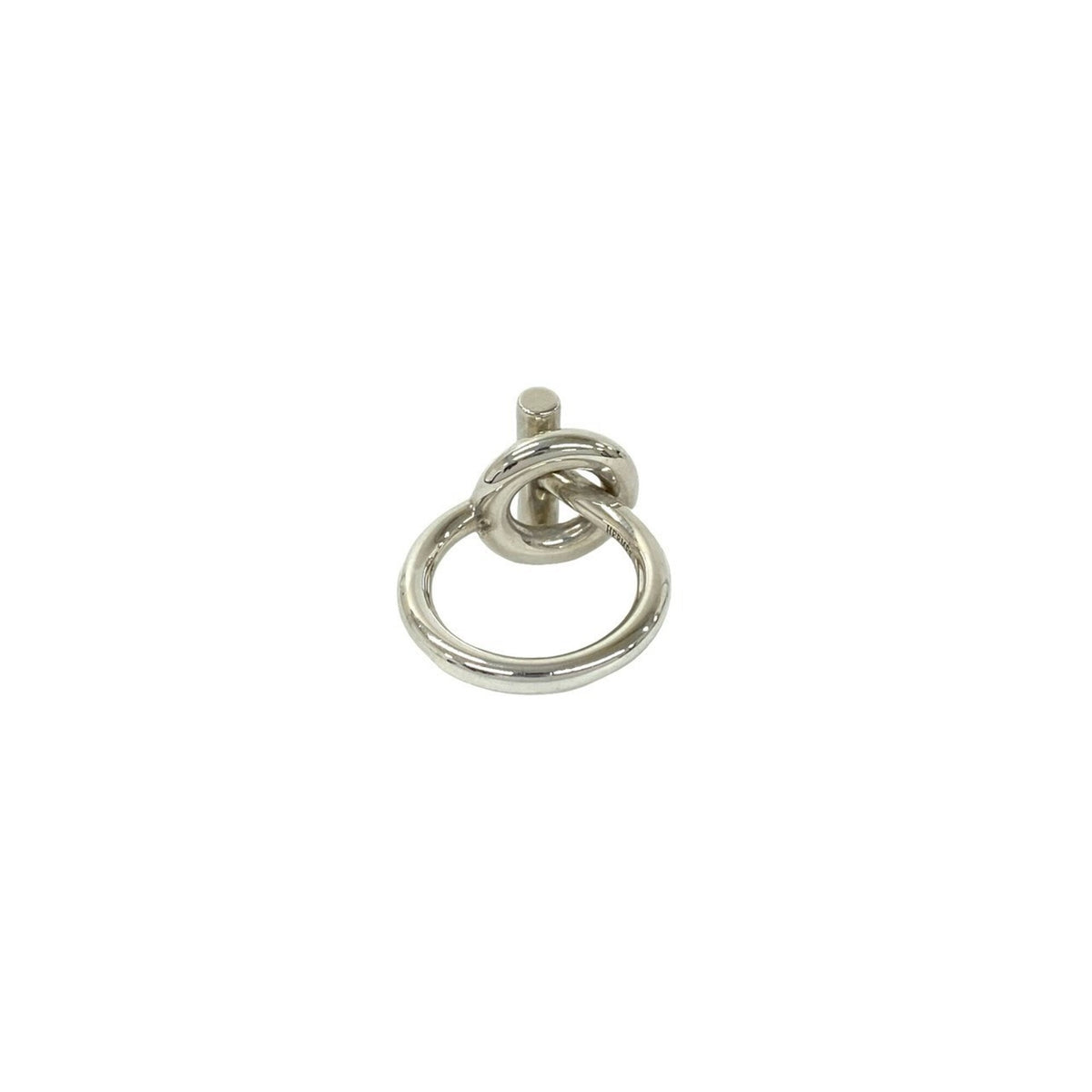 Hermes Silver Silver 925 Band Ring (Pre-Owned)