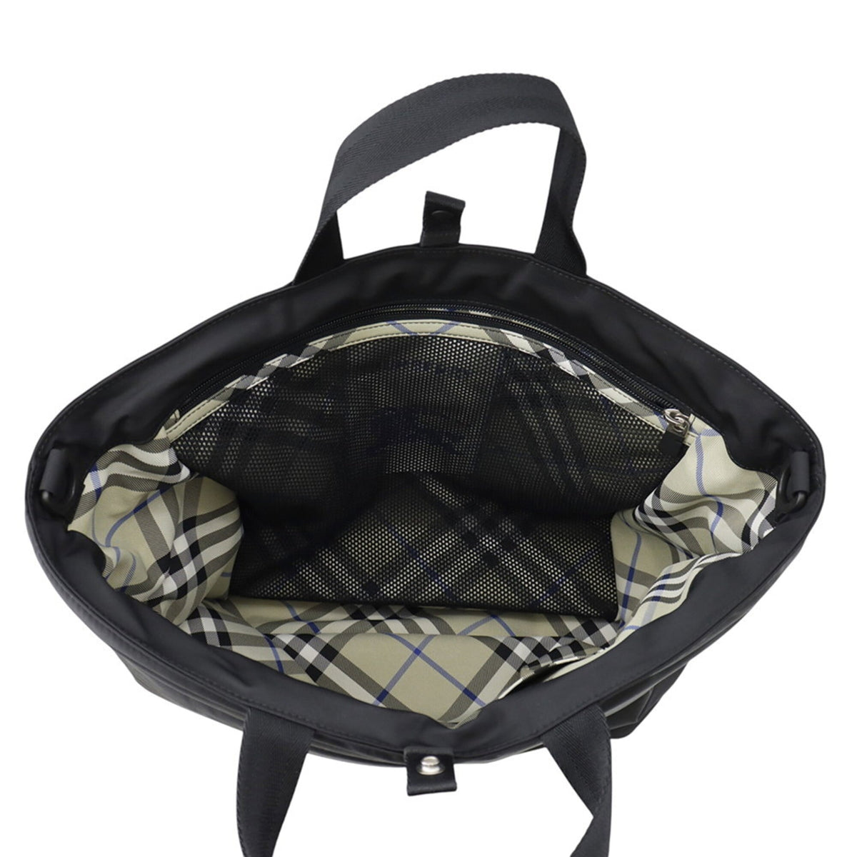 Burberry Black Nylon Handbag Shoulder Bag Tote Bag (Pre-Owned)