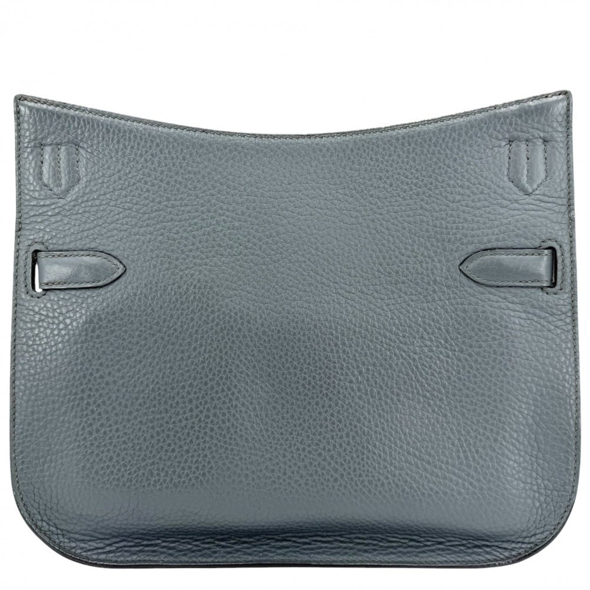 Hermes Blue Leather Shoulder Bag (Pre-Owned)