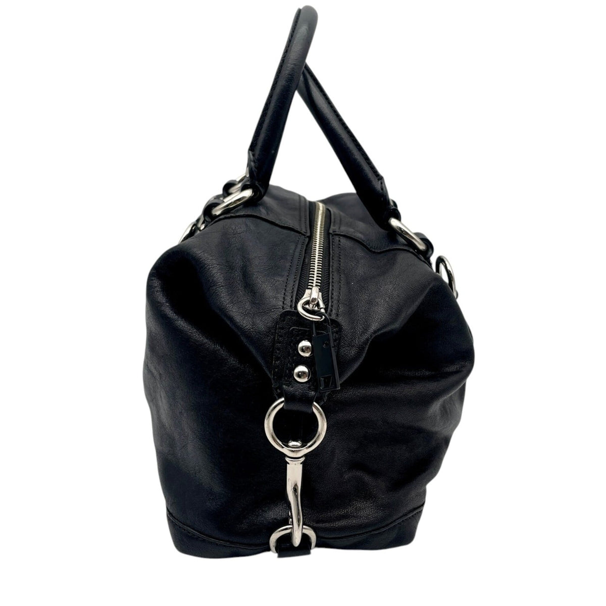 Coach Black Leather Handbag Shoulder Bag (Pre-Owned)