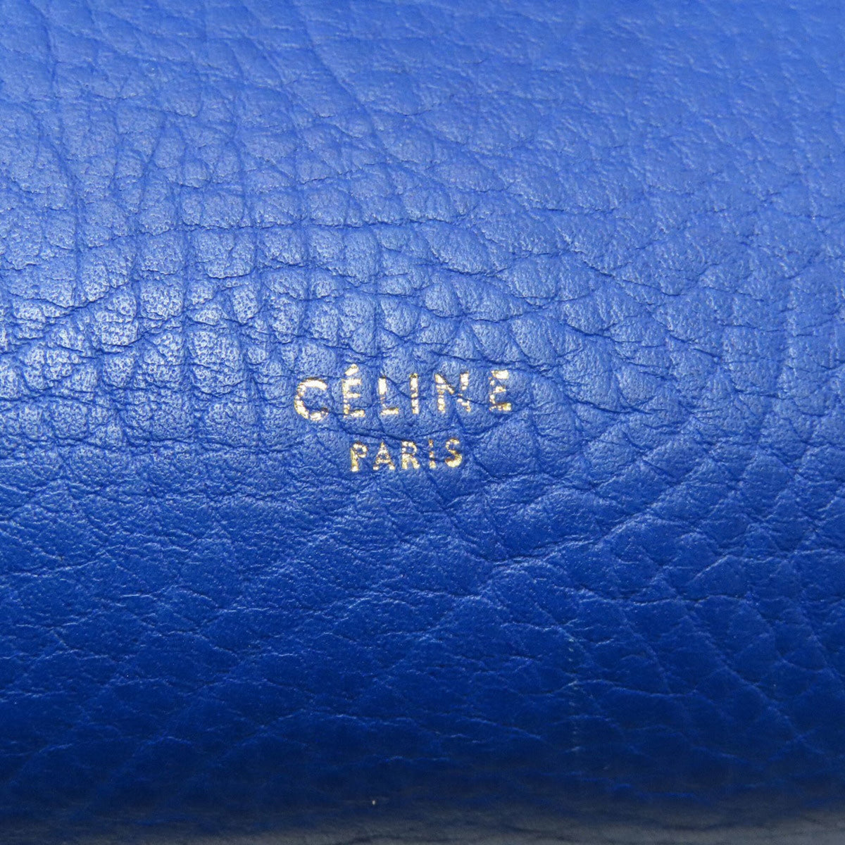 Celine Black Blue Brown Leather Handbag (Pre-Owned)