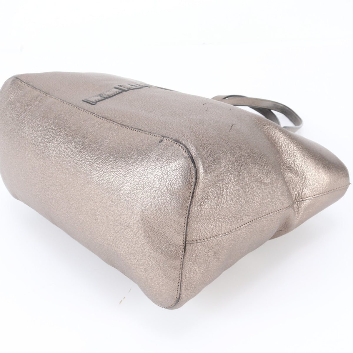 Loewe Gold Leather Handbag Shoulder Bag Tote Bag (Pre-Owned)