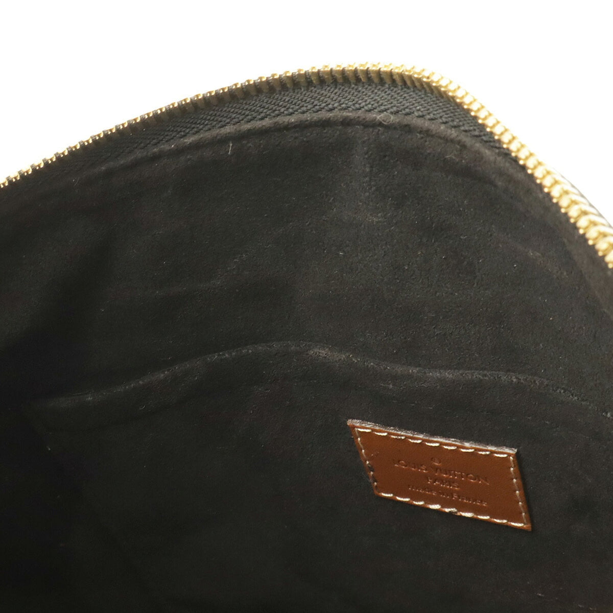 Louis Vuitton Noir Monogram Canvas Pvc Coated Canvas Leather Handbag Shoulder Bag (Pre-Owned)