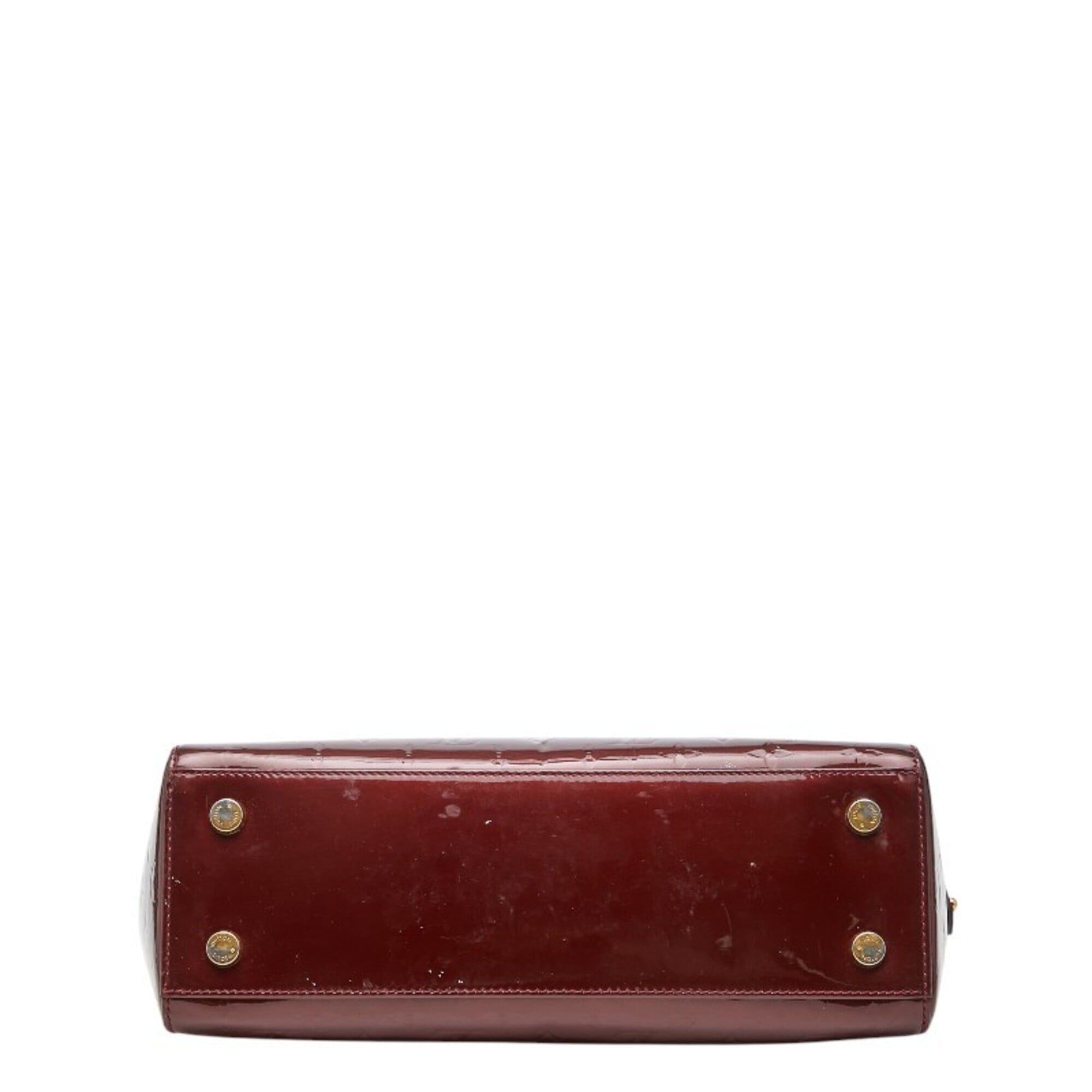 Louis Vuitton Red Color Rouge Rouge Fauviste Wine Patent Leather Handbag Shoulder Bag (Pre-Owned)