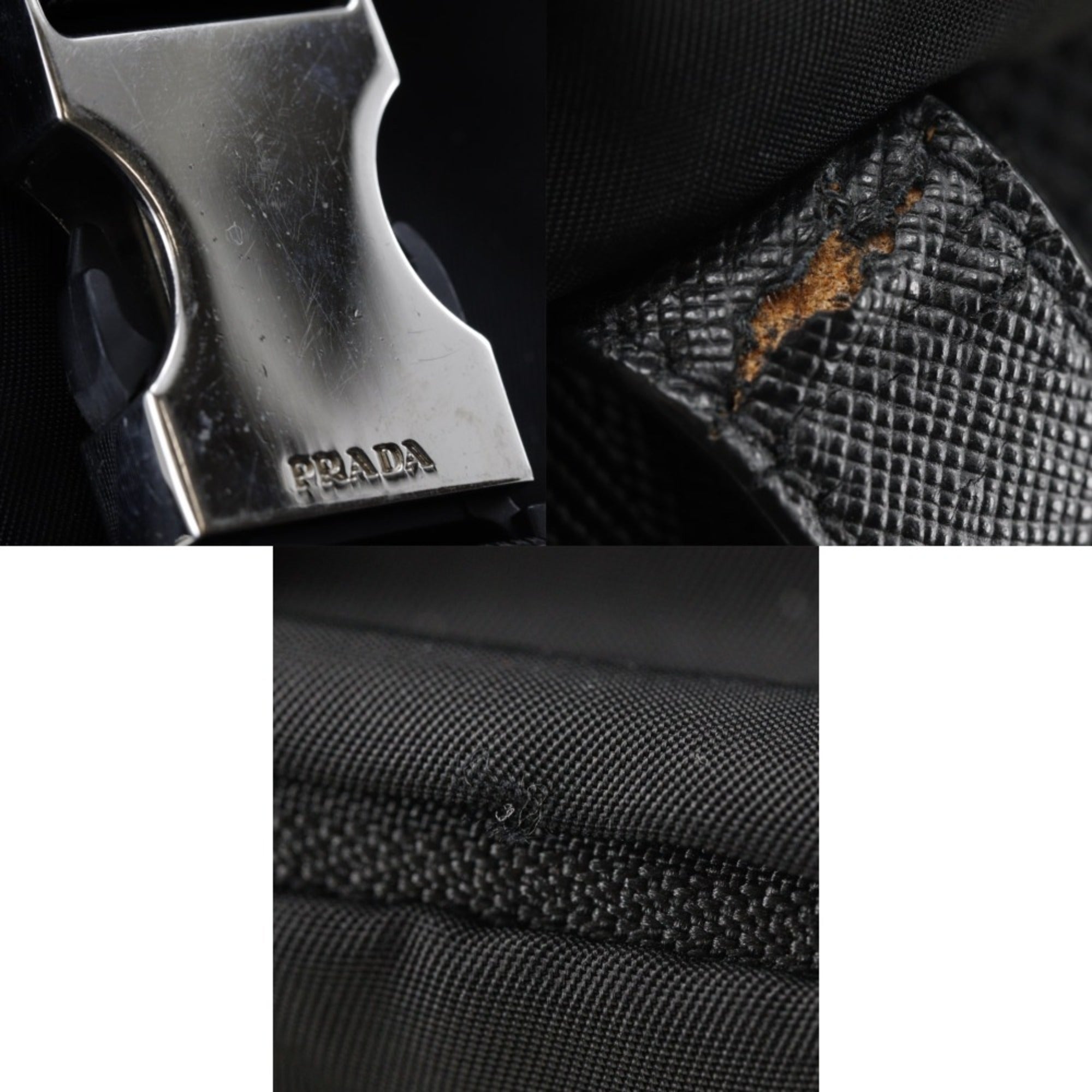 Prada Black Nero Nylon Backpack (Pre-Owned)
