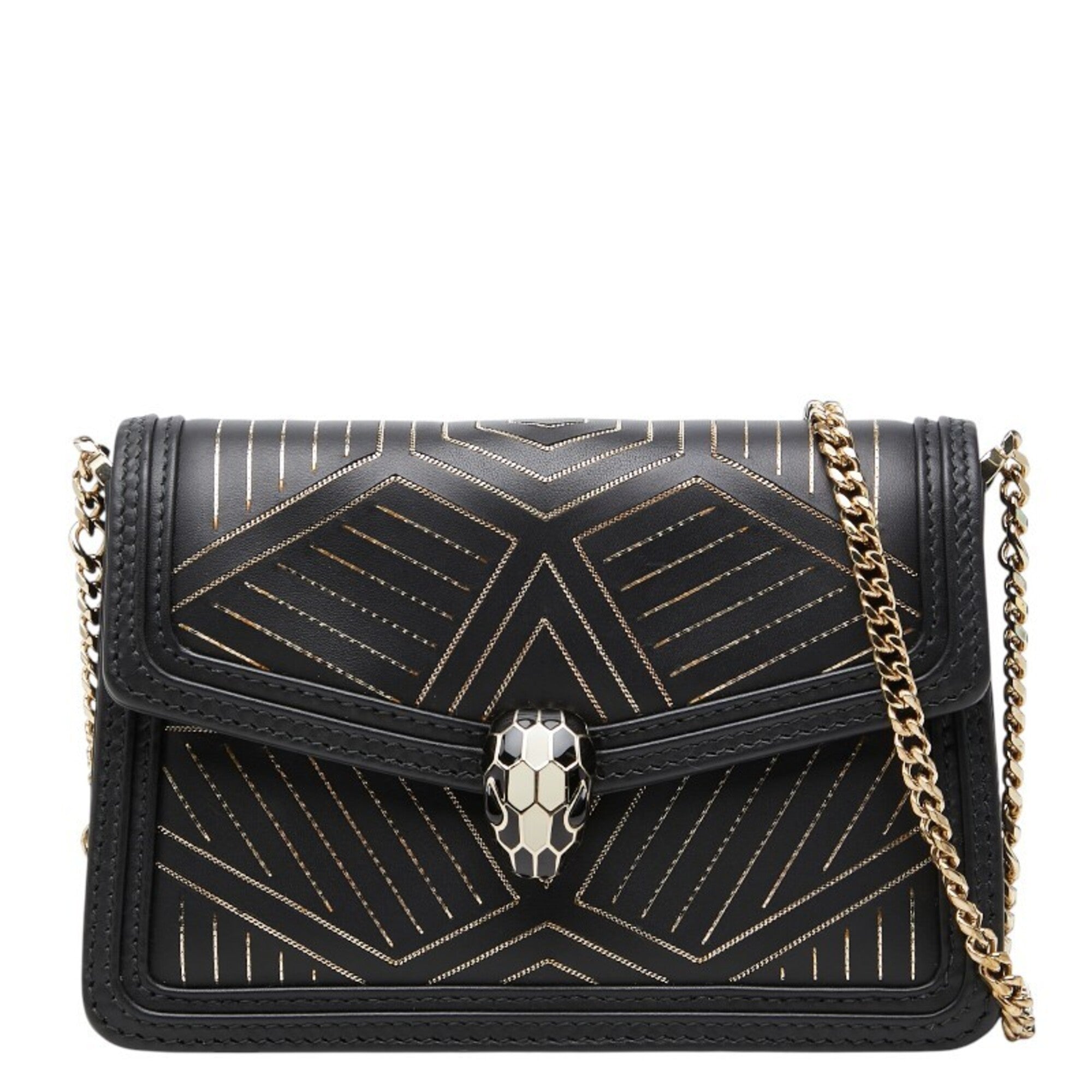 Bvlgari Black Leather Shoulder Bag (Pre-Owned)