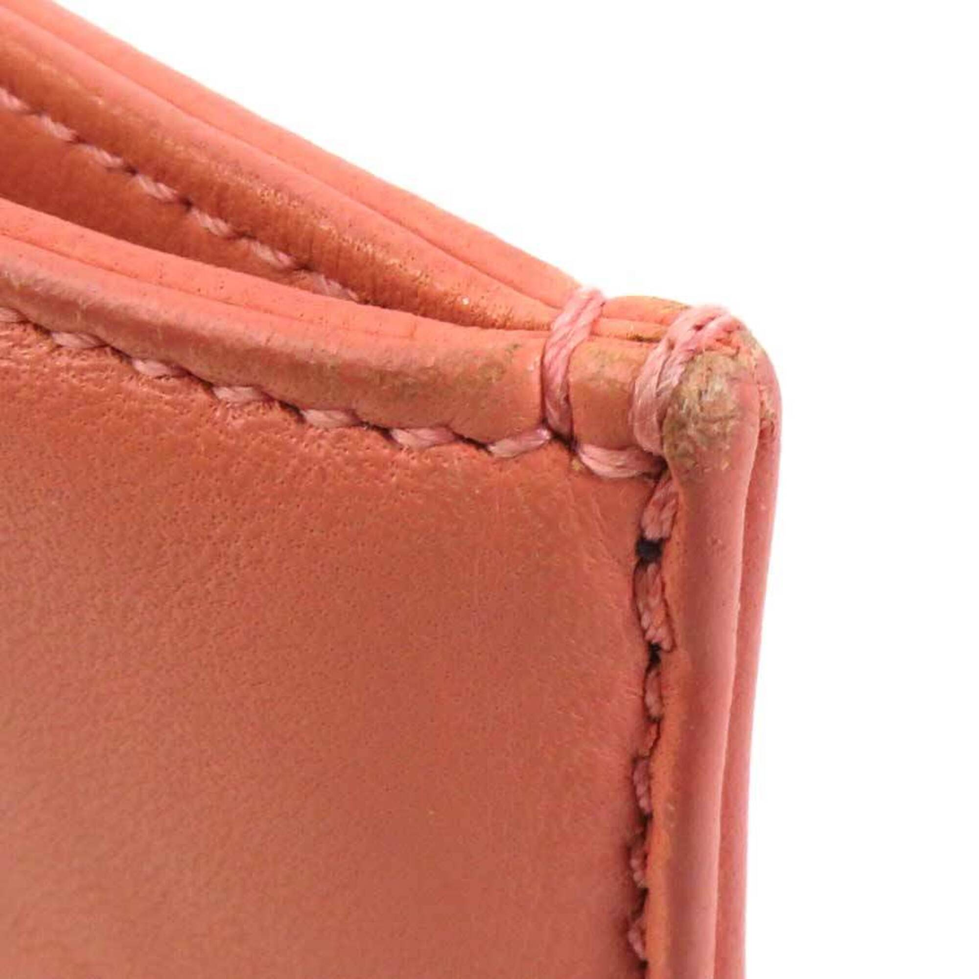 Loewe Salmon Pink Leather Handbag Tote Bag (Pre-Owned)