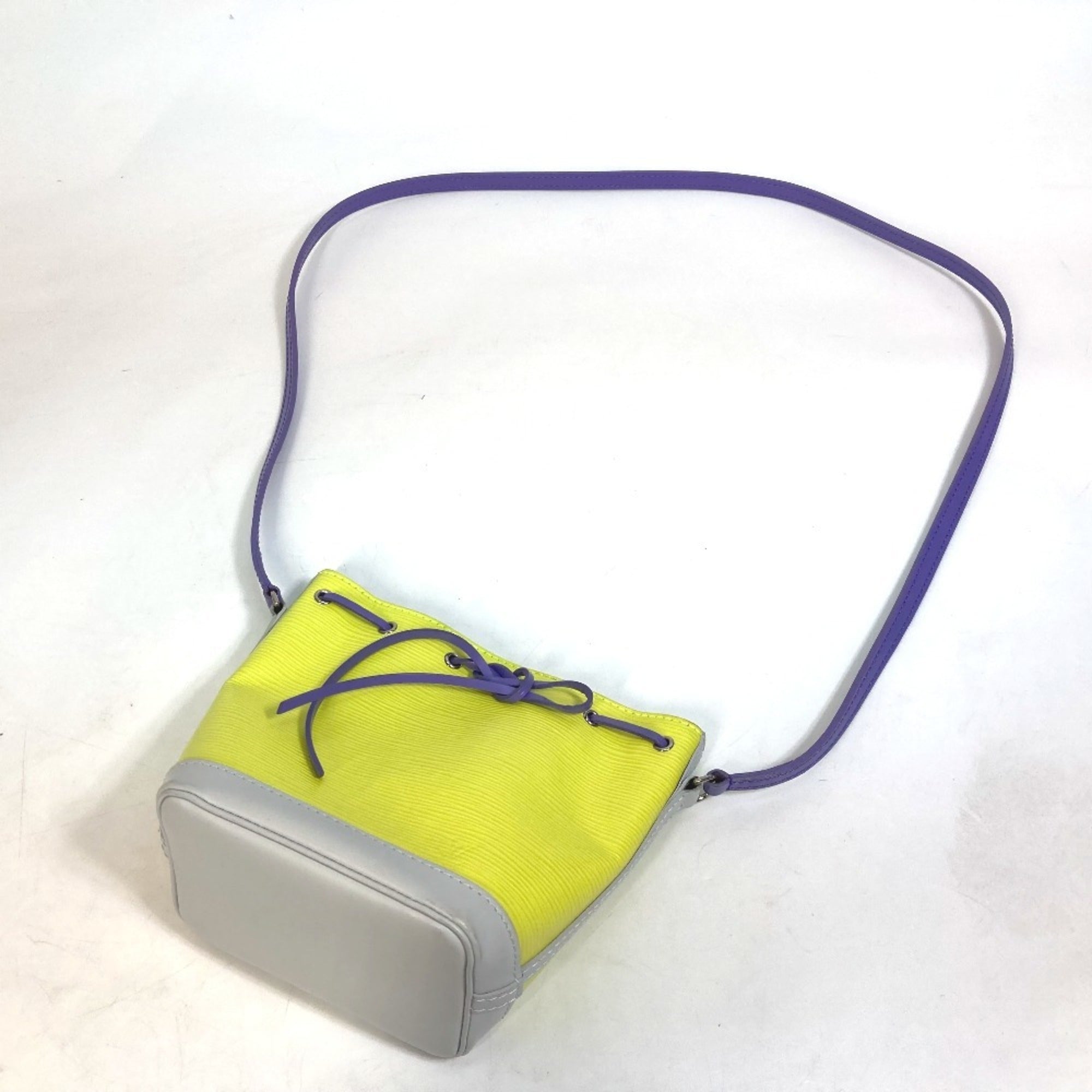 Louis Vuitton Epi Purple White Yellow Epi Leather Pochette Shoulder Bag (Pre-Owned)