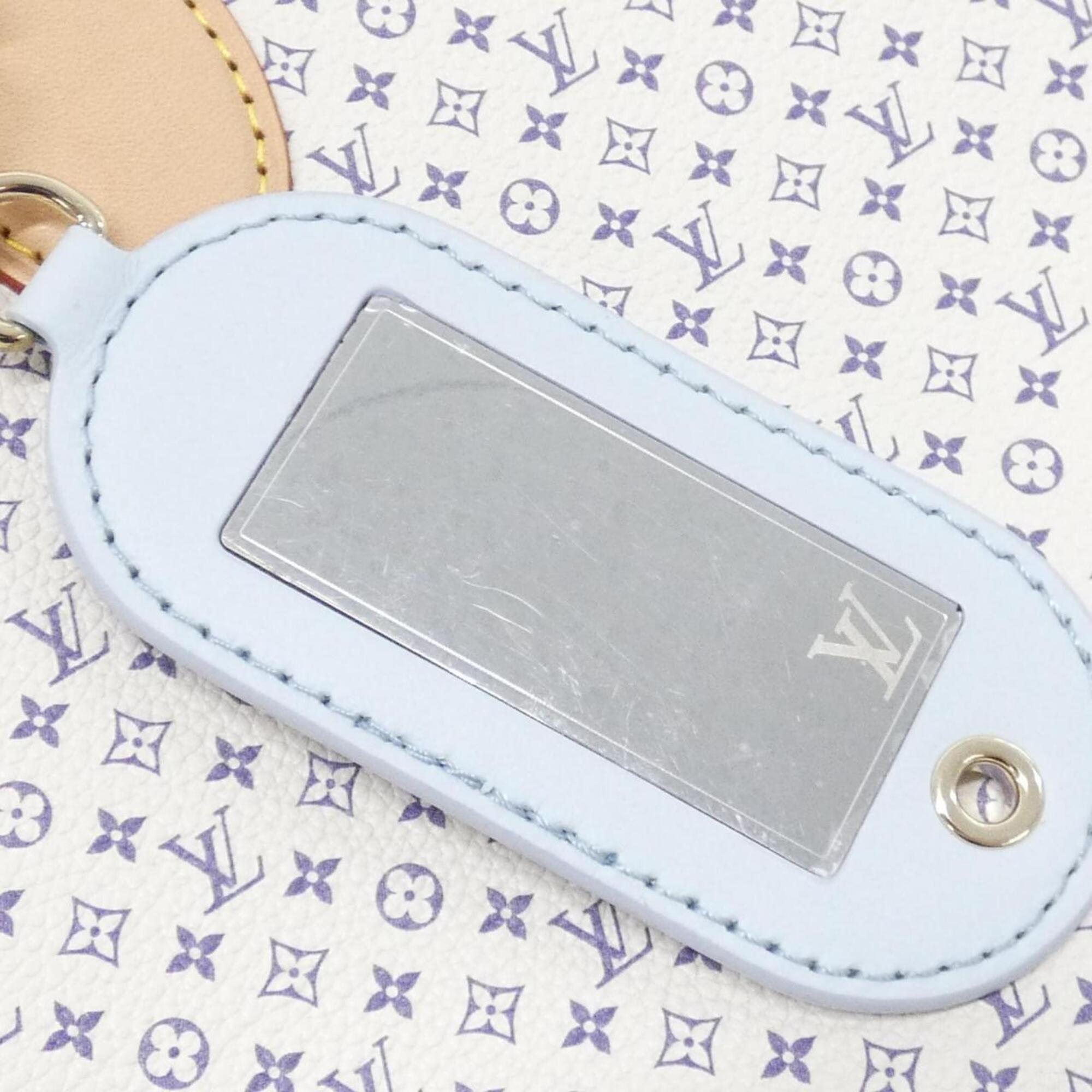 Louis Vuitton Azur Blue White Leather Handbag (Pre-Owned)