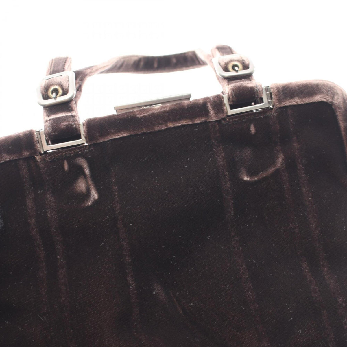 Prada Brown Fabric Handbag (Pre-Owned)