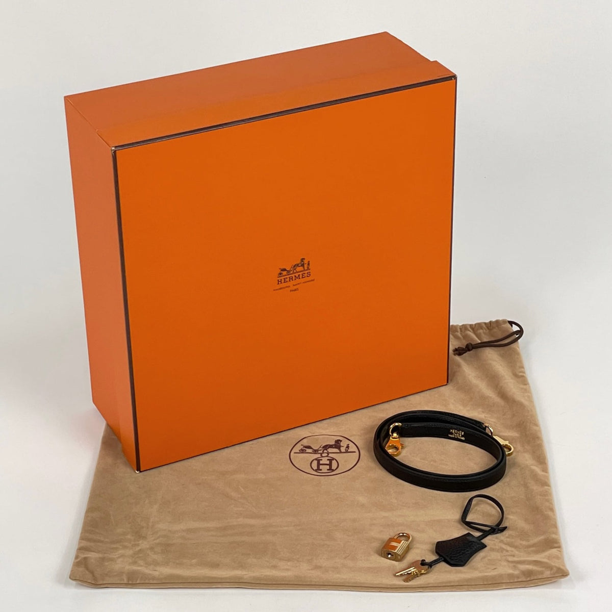 Hermes Kelly Black Ardennes Leather Handbag (Pre-Owned)