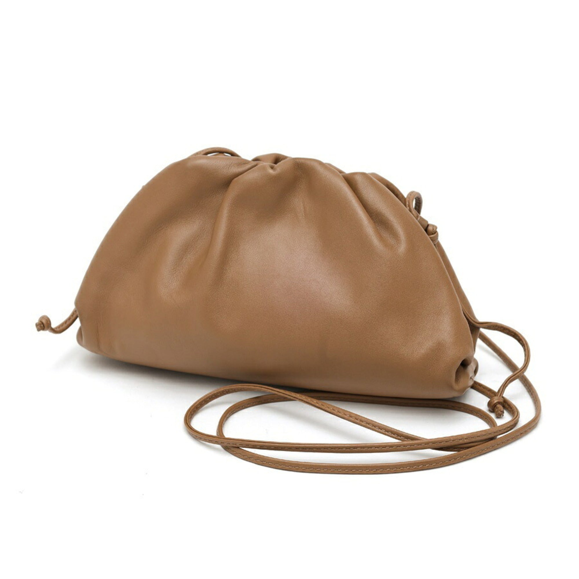 Bottega Veneta Camel Leather Pouch (Pre-Owned)