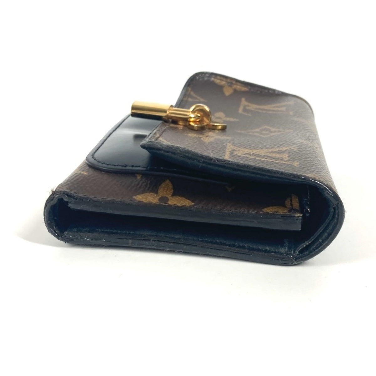 Louis Vuitton Monogram Black Brown Monogram Wallet (Tri-Fold) (Pre-Owned)