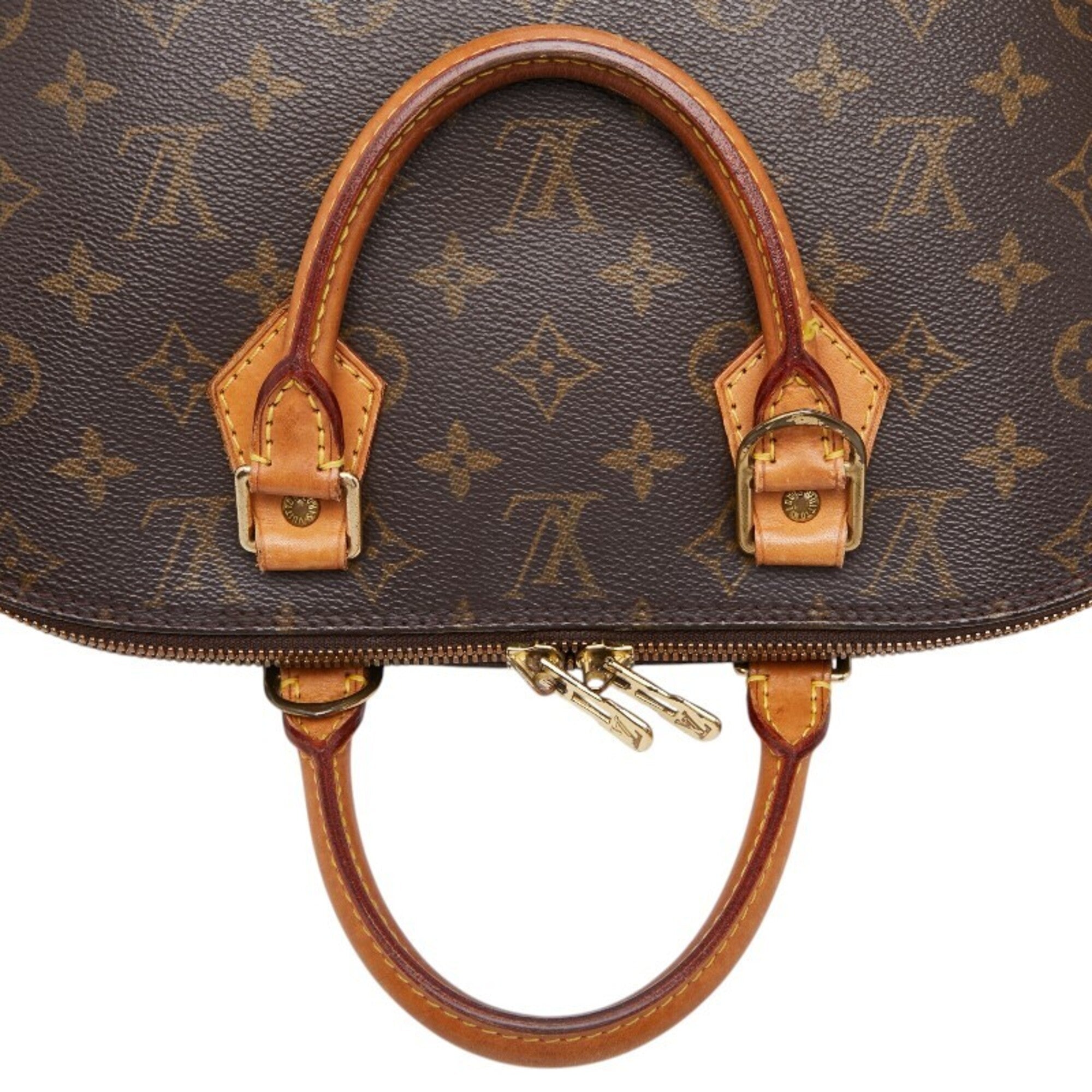 Louis Vuitton Brown Pvc Leather Handbag (Pre-Owned)
