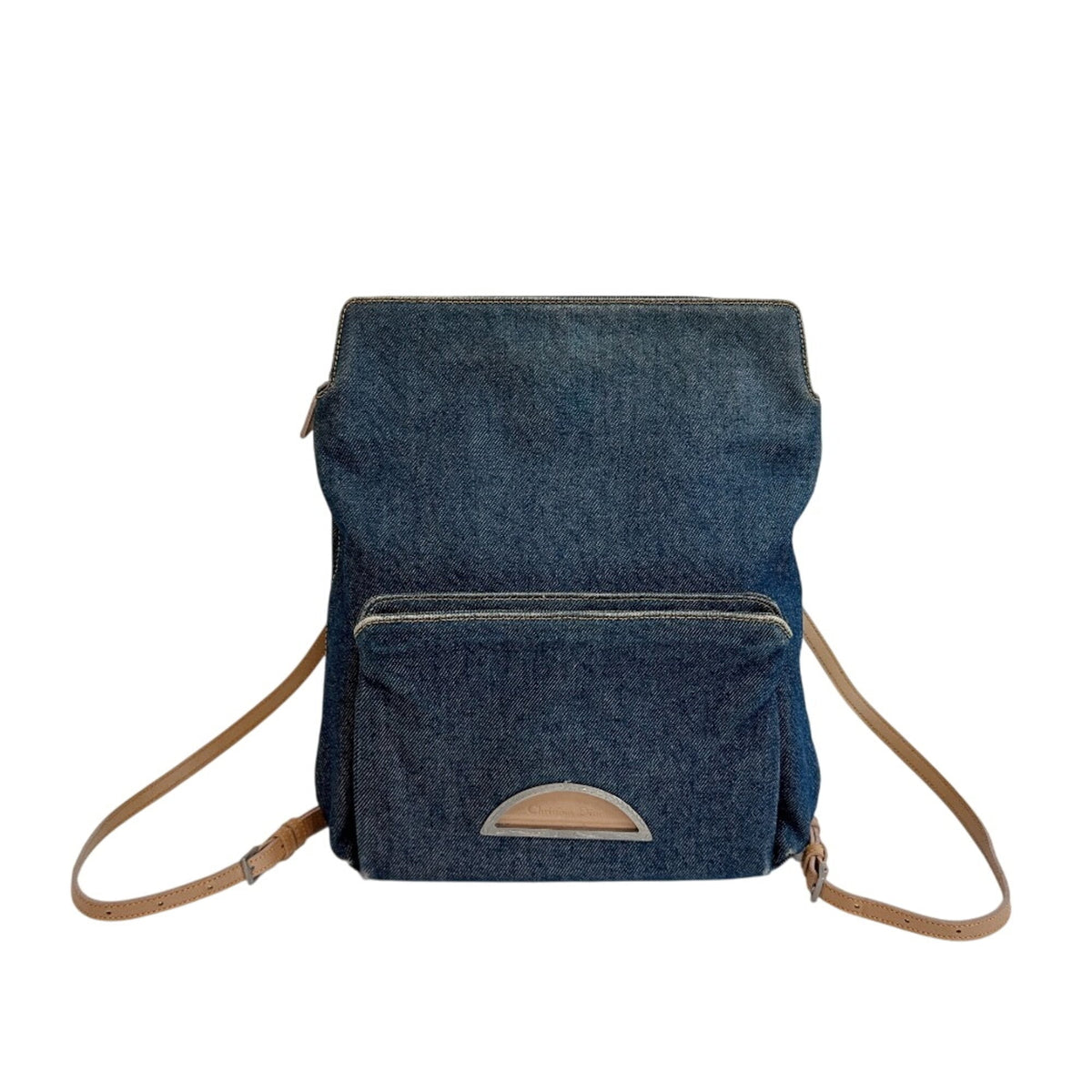 Christian Dior Blue Denim Backpack (Pre-Owned)