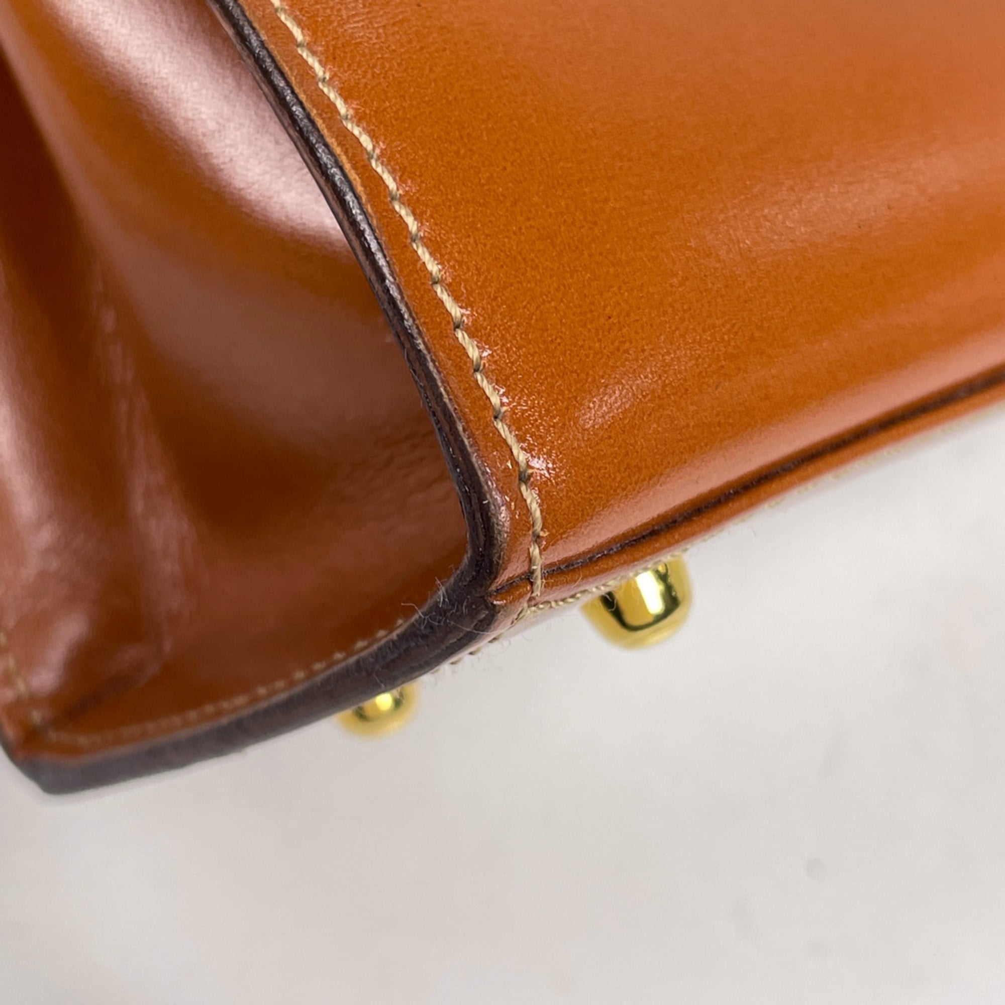 Gucci Brown Leather Handbag Shoulder Bag (Pre-Owned)