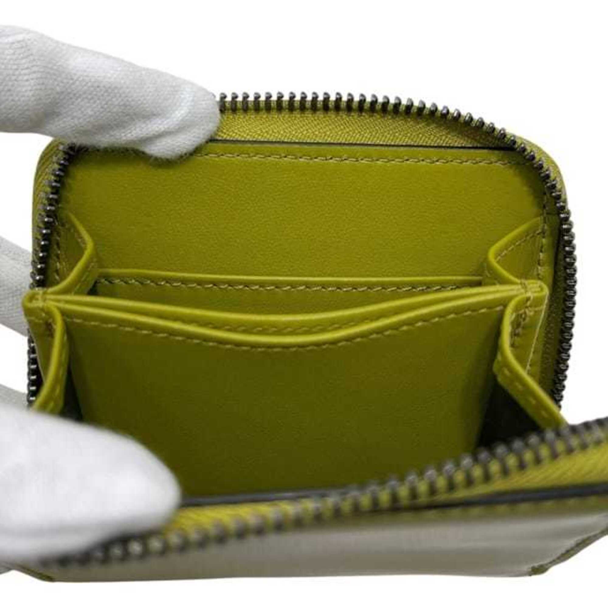 Gucci Green Khaki Leather Coin Purse/Coin Case (Pre-Owned)