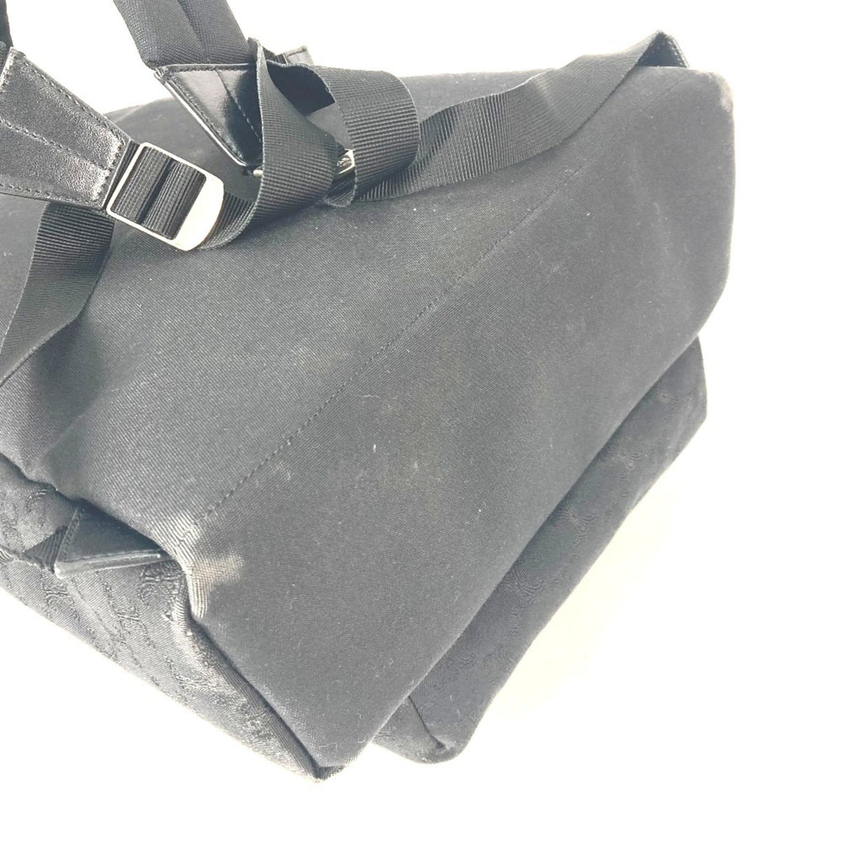 Celine Black Canvas Leather Backpack (Pre-Owned)