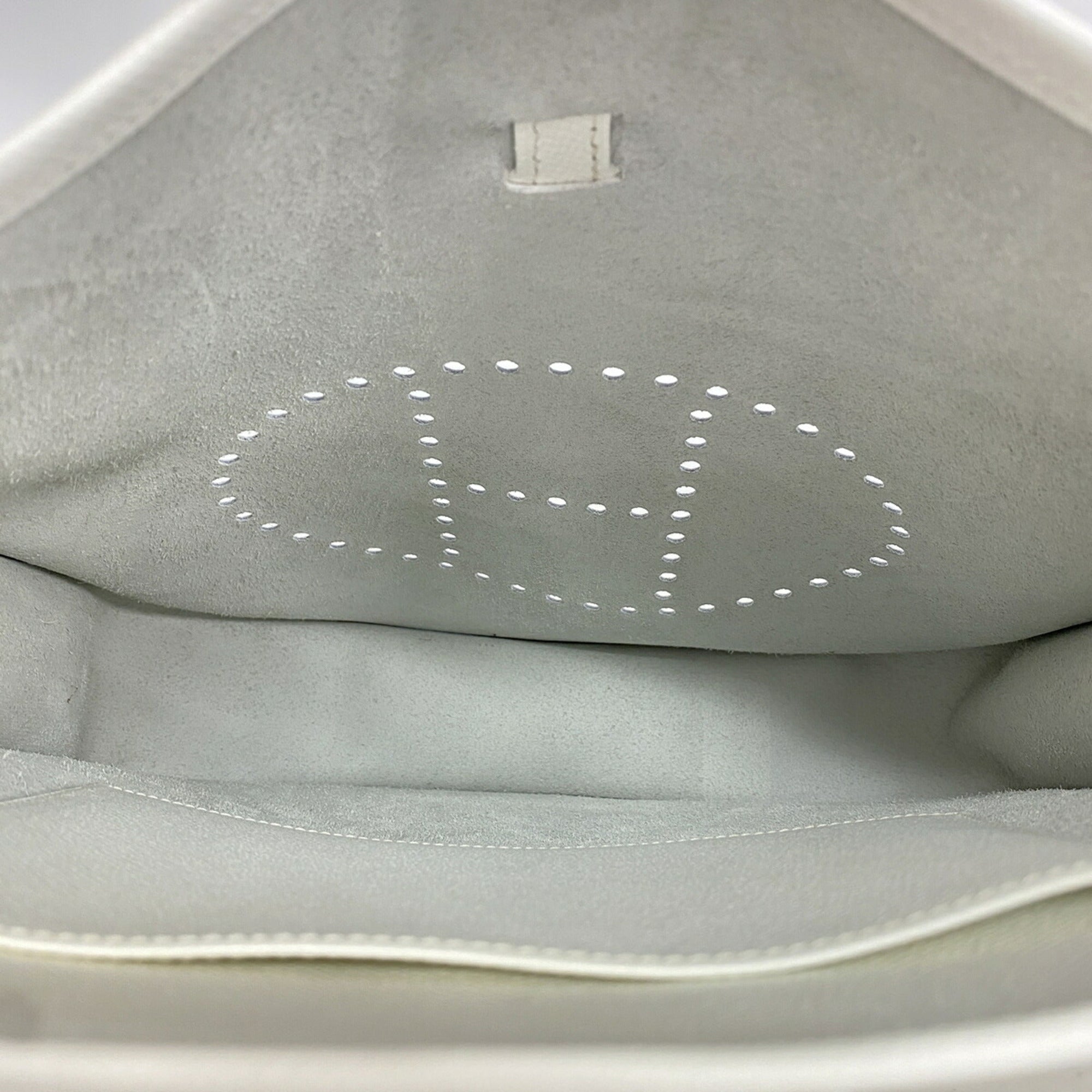 Hermes White Epsom Leather Leather Shoulder Bag (Pre-Owned)