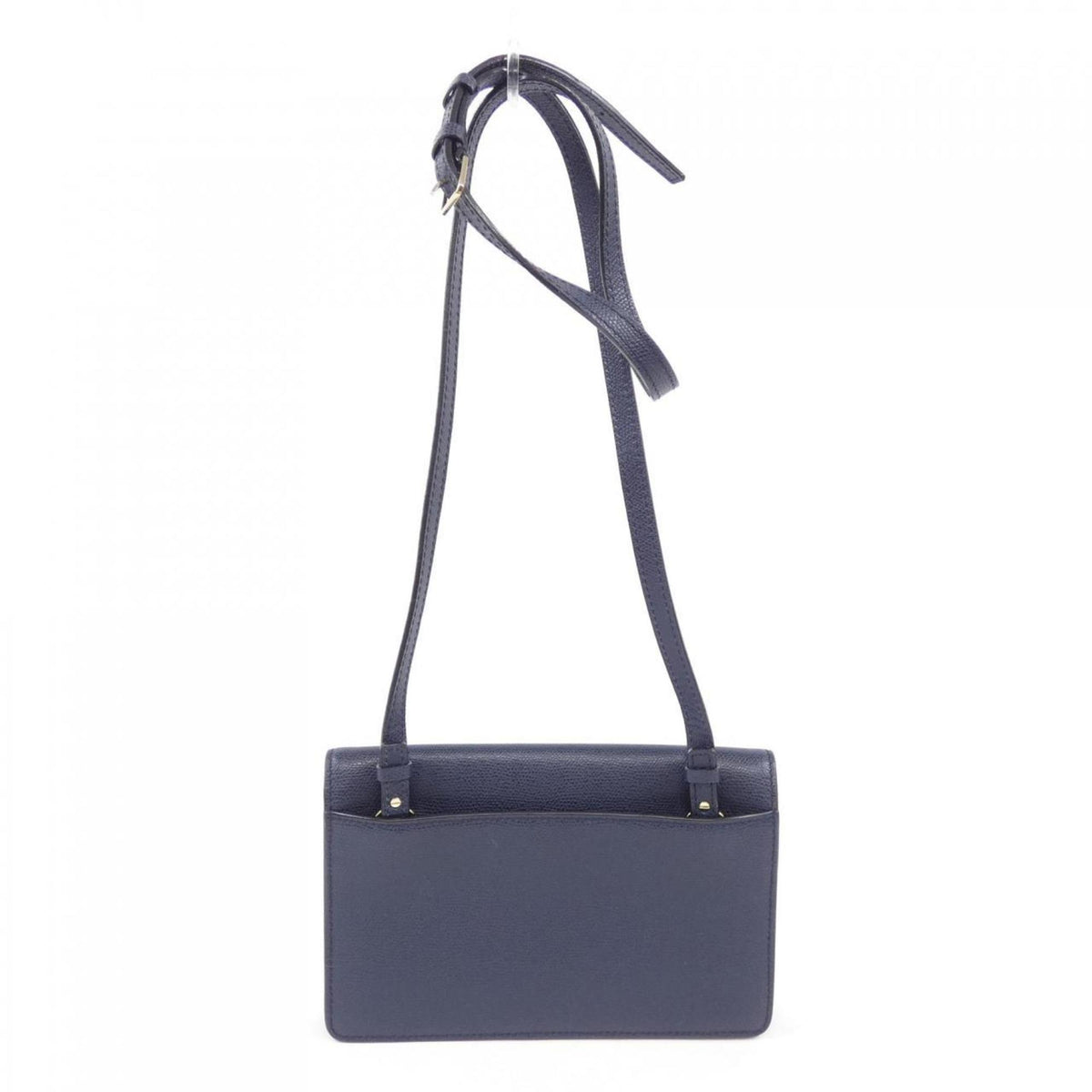 Valextra Navy Leather Handbag (Pre-Owned)