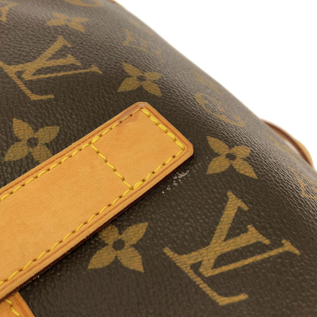 Louis Vuitton Marron Monogram Coated Canvas Backpack (Pre-Owned)