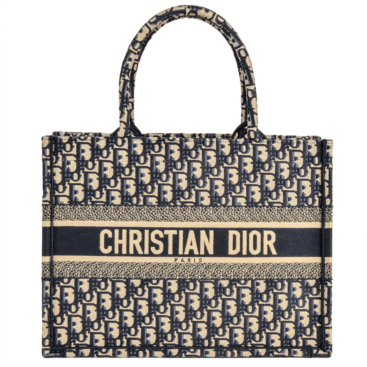 Christian Dior Navy Canvas Tote Bag (Pre-Owned)