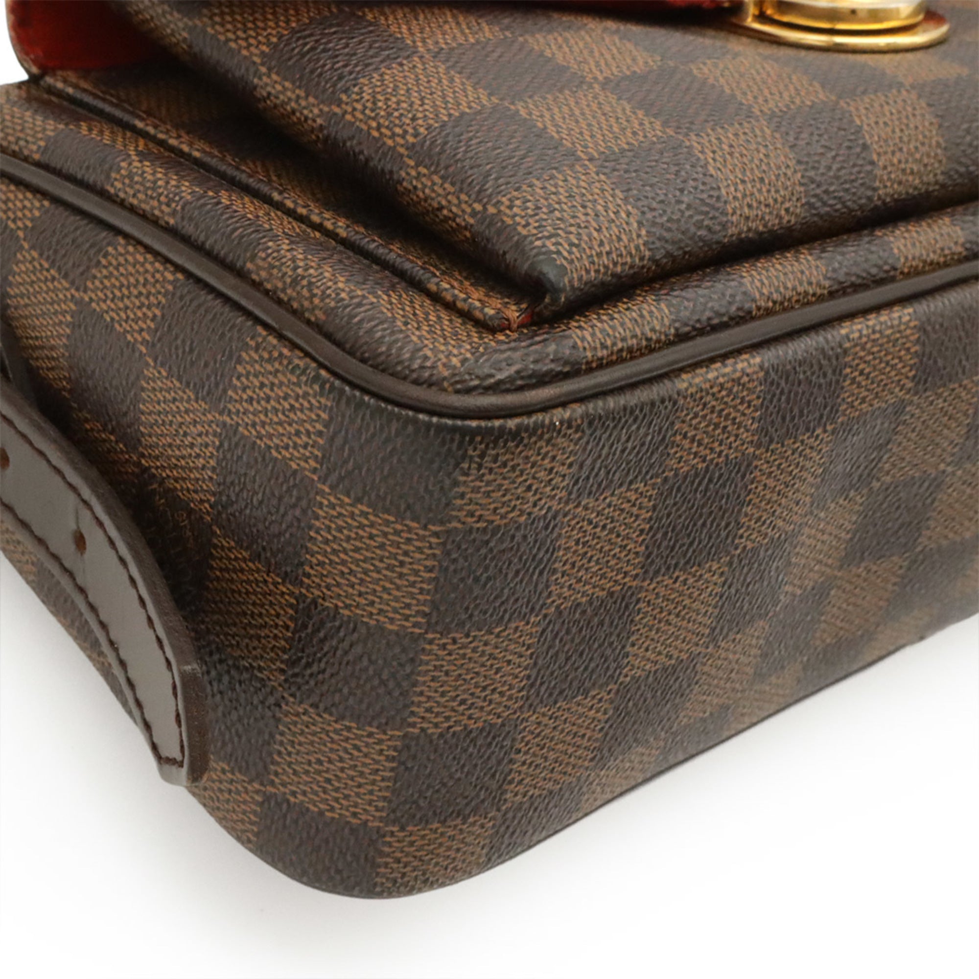 Louis Vuitton Brown Damier Canvas Galle Pvc Shoulder Bag (Pre-Owned)
