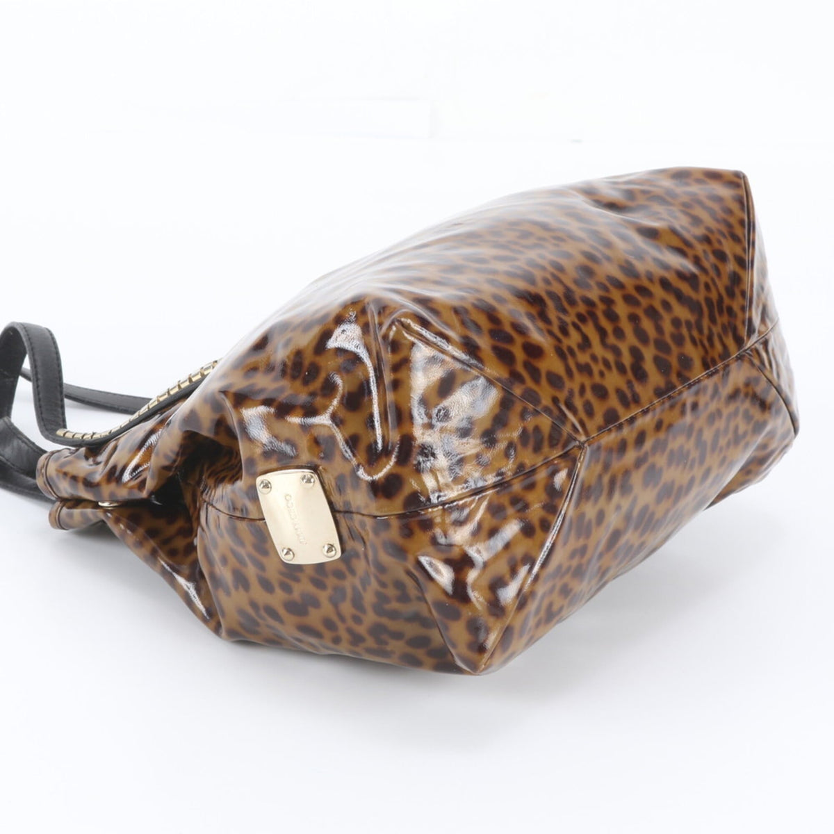 Jimmy Choo Brown Leather Handbag Shoulder Bag Tote Bag (Pre-Owned)