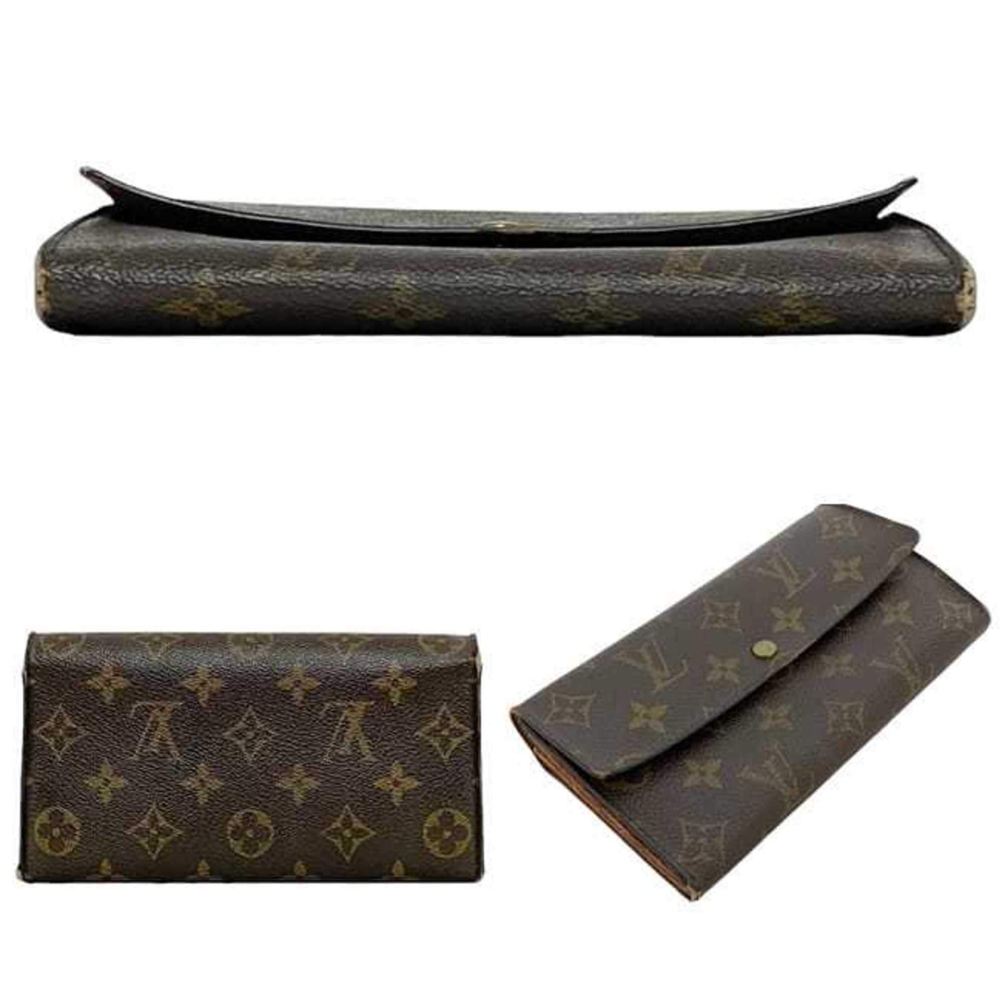 Louis Vuitton Brown Monogram Monogram Long Wallet (Bi-Fold) (Pre-Owned)
