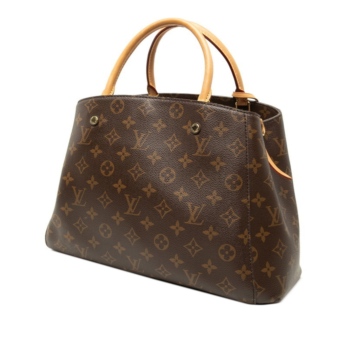 Louis Vuitton Monogram Brown Pvc Leather Handbag Shoulder Bag (Pre-Owned)