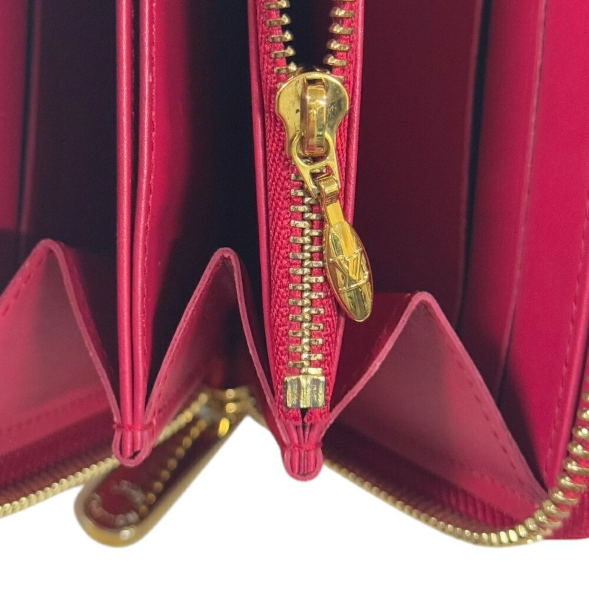 Louis Vuitton Indian Rose Pink Purple Vernis Long Wallet (Bi-Fold) (Pre-Owned)