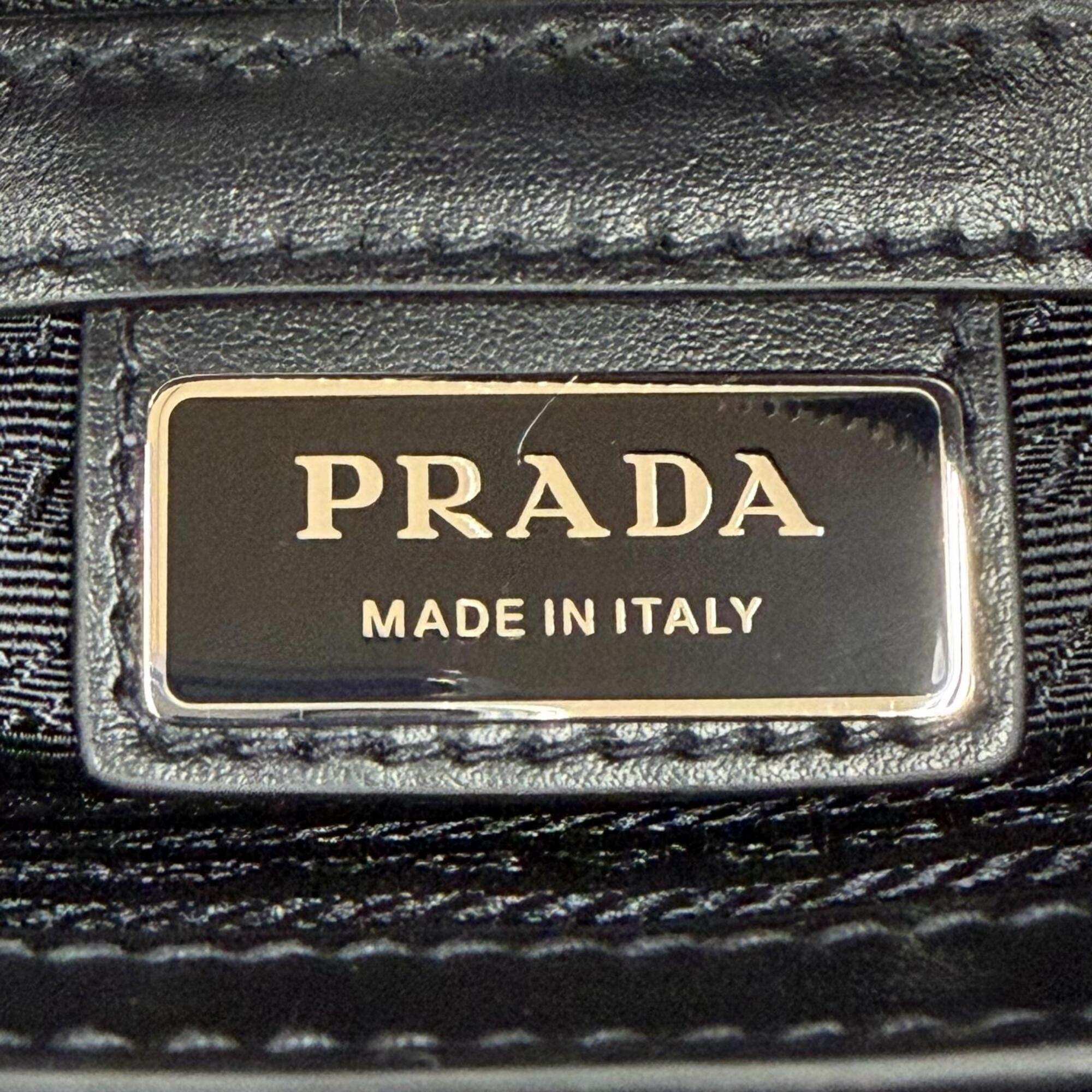 Prada Black Leather Briefcase (Pre-Owned)