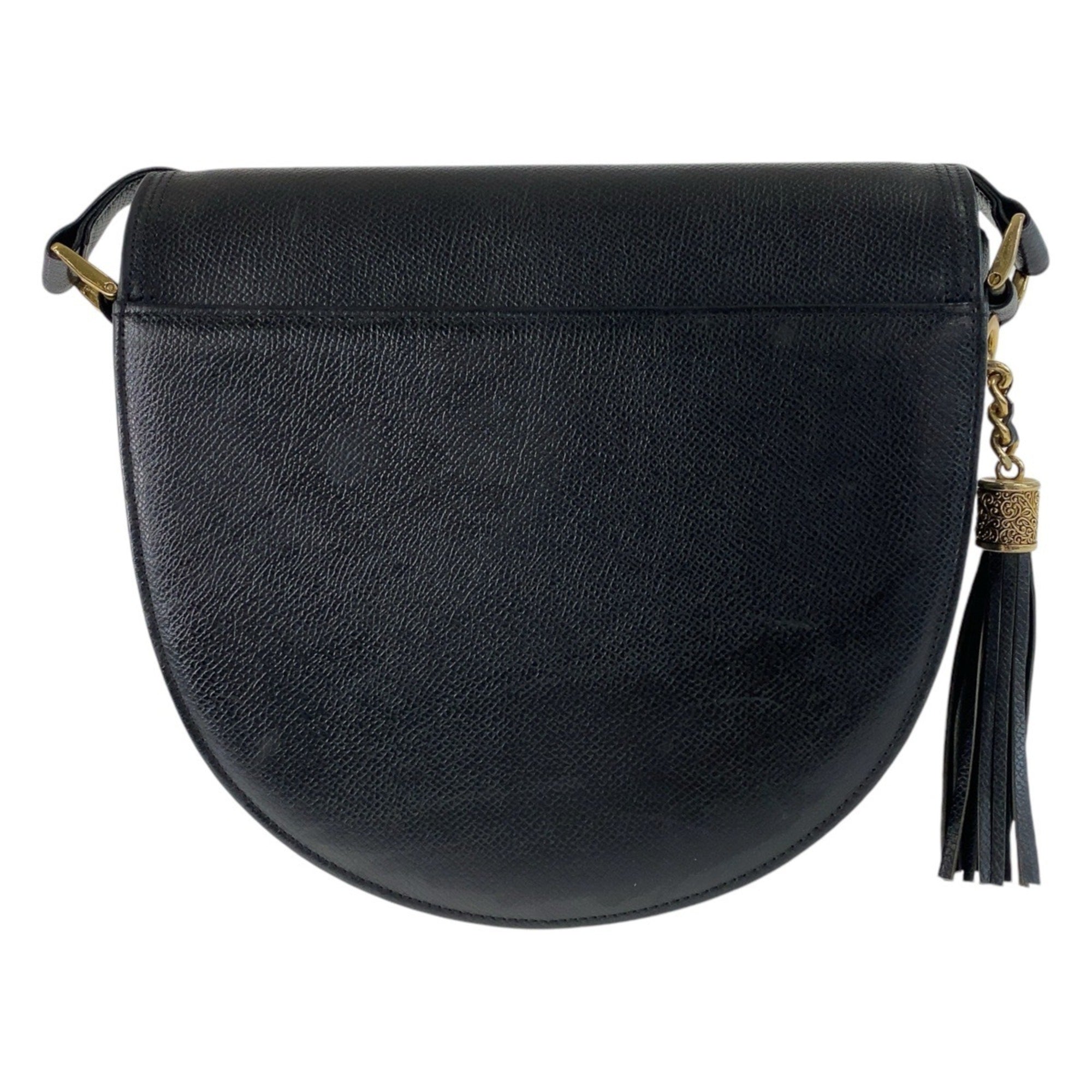 Valentino Garavani Black Leather Pochette Shoulder Bag (Pre-Owned)