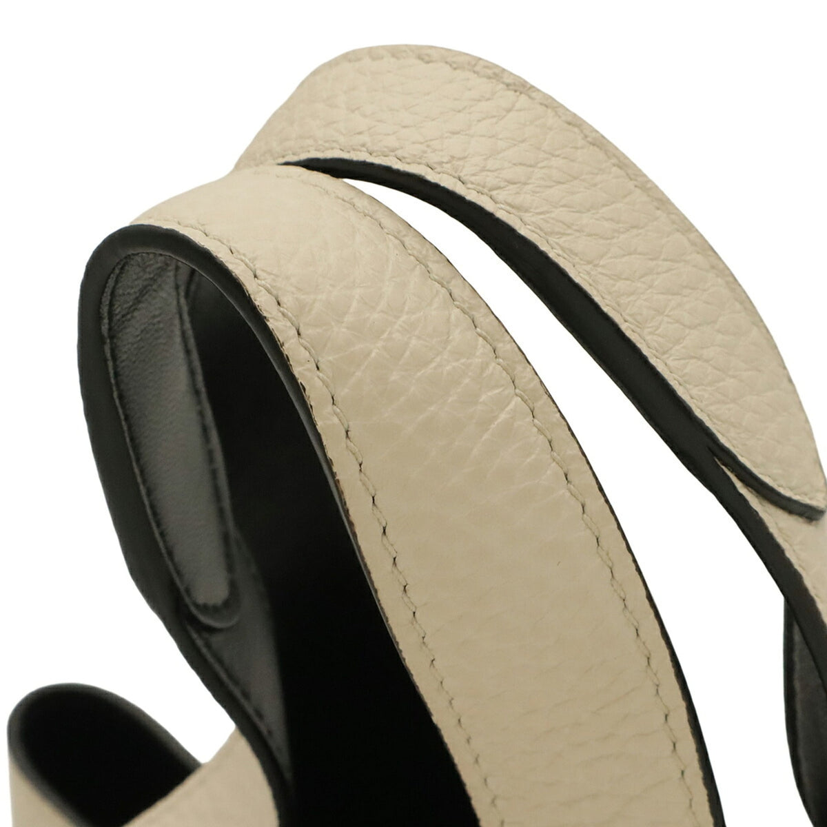 Prada White Leather Handbag Tote Bag (Pre-Owned)