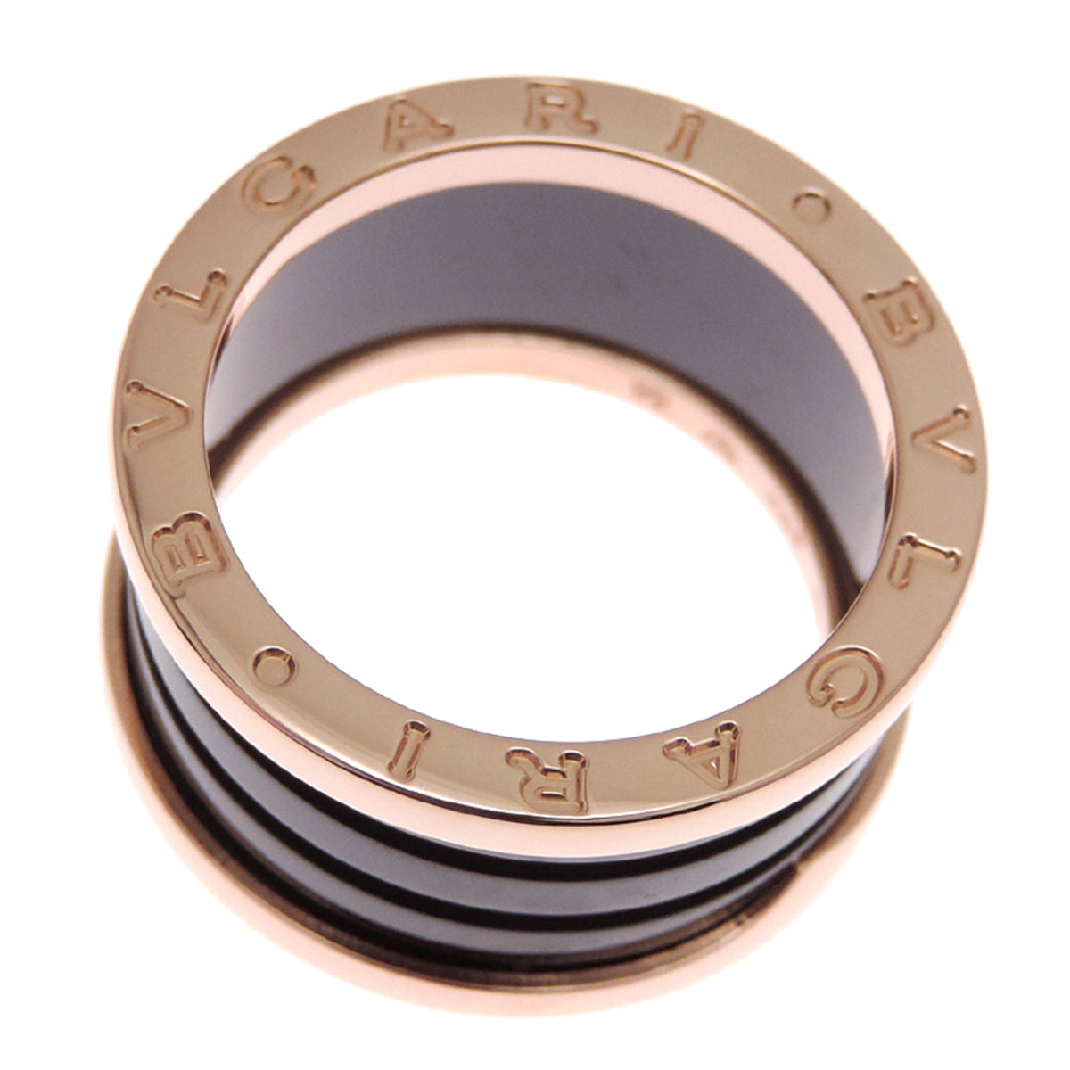Bvlgari Pink Gold (18K) Ceramic Band Ring (Pre-Owned)