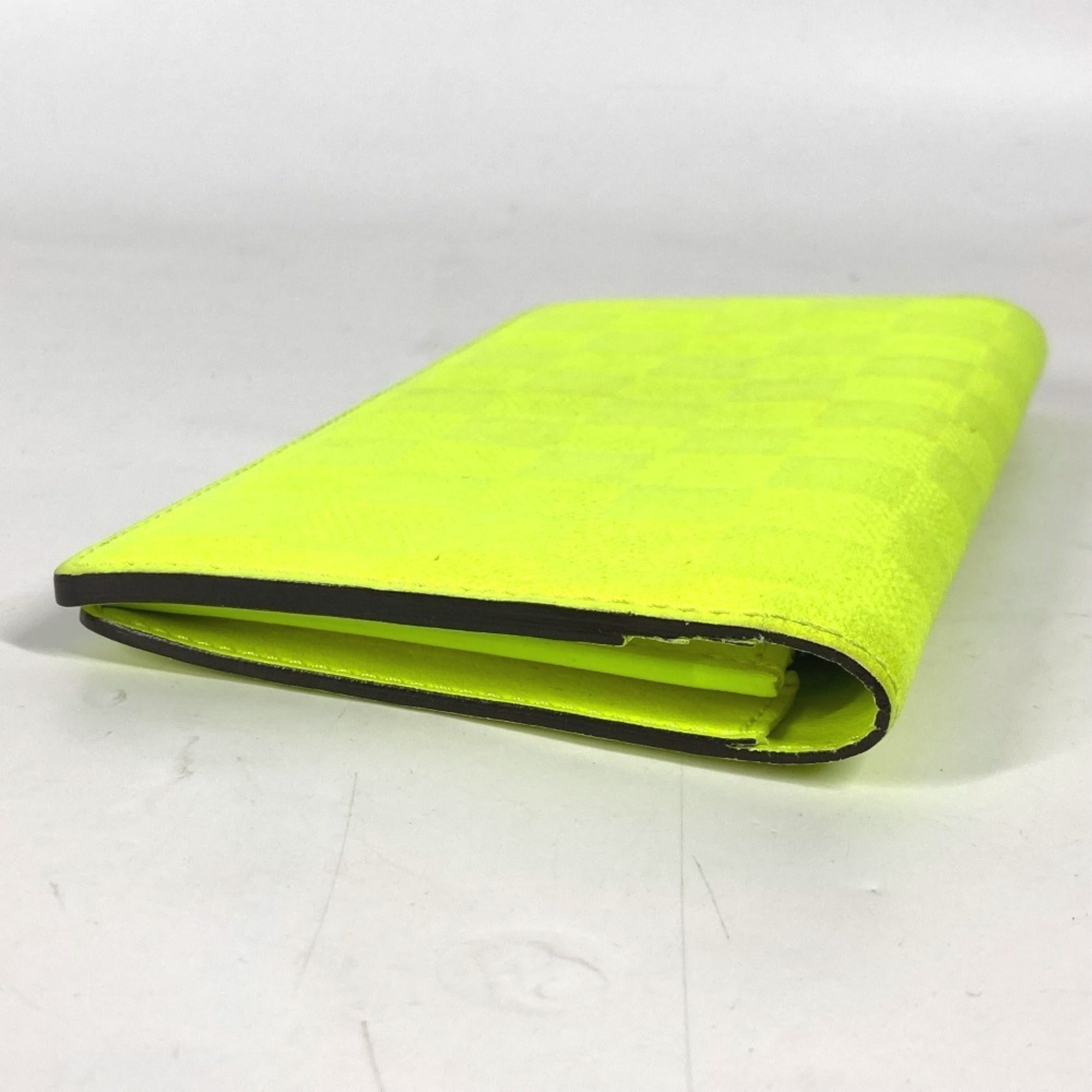 Louis Vuitton Yellow Damier Infini Long Wallet (Bi-Fold) (Pre-Owned)