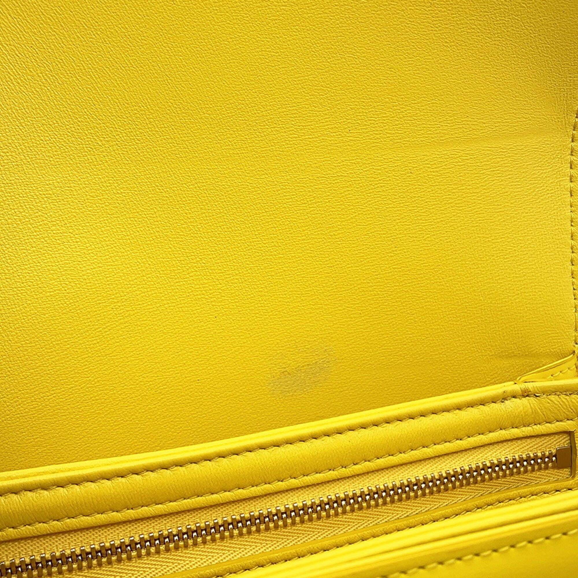 Celine Yellow Leather Shoulder Bag (Pre-Owned)